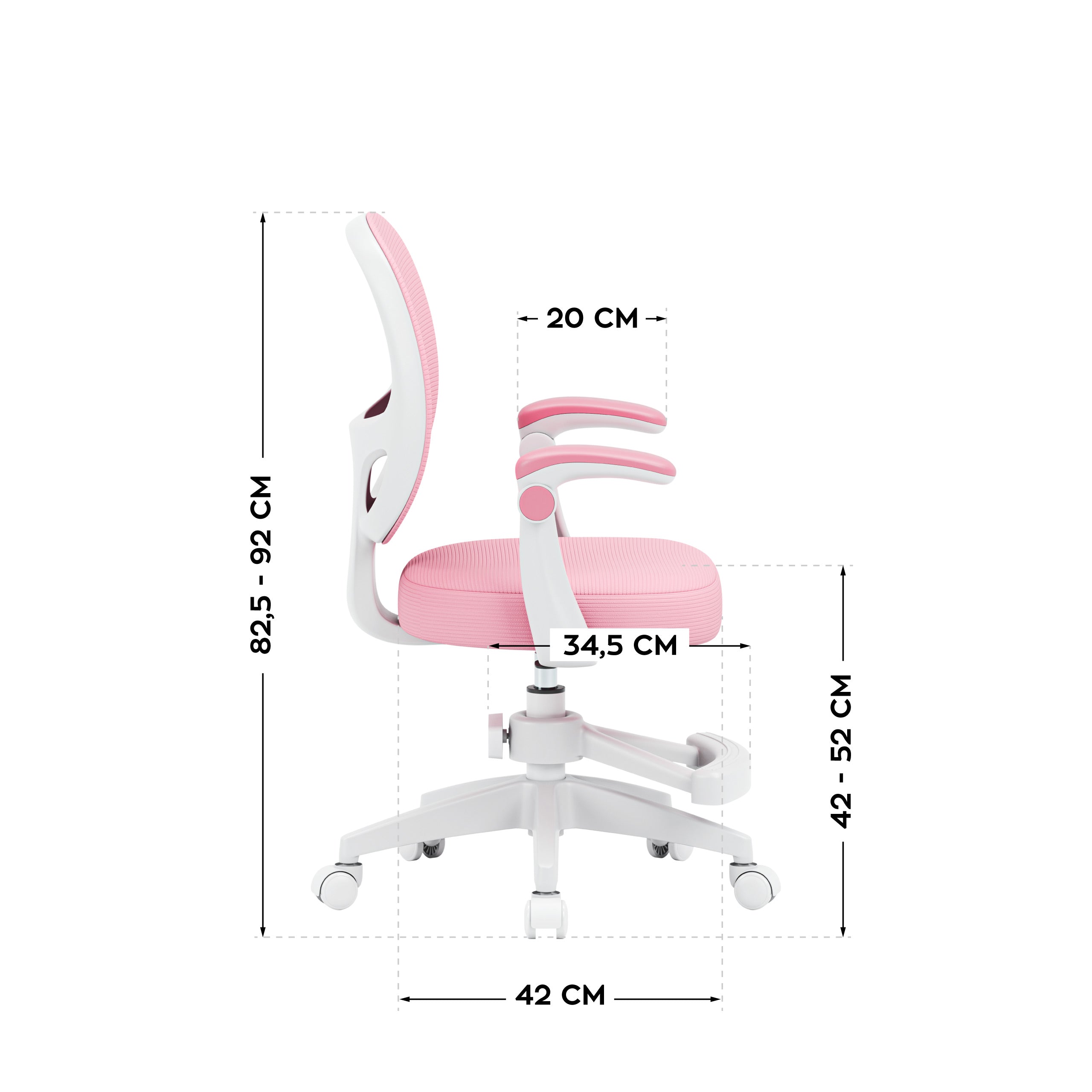 Fotel obrotowy dla dzieci Mark Adler Junior 3.1 Pink