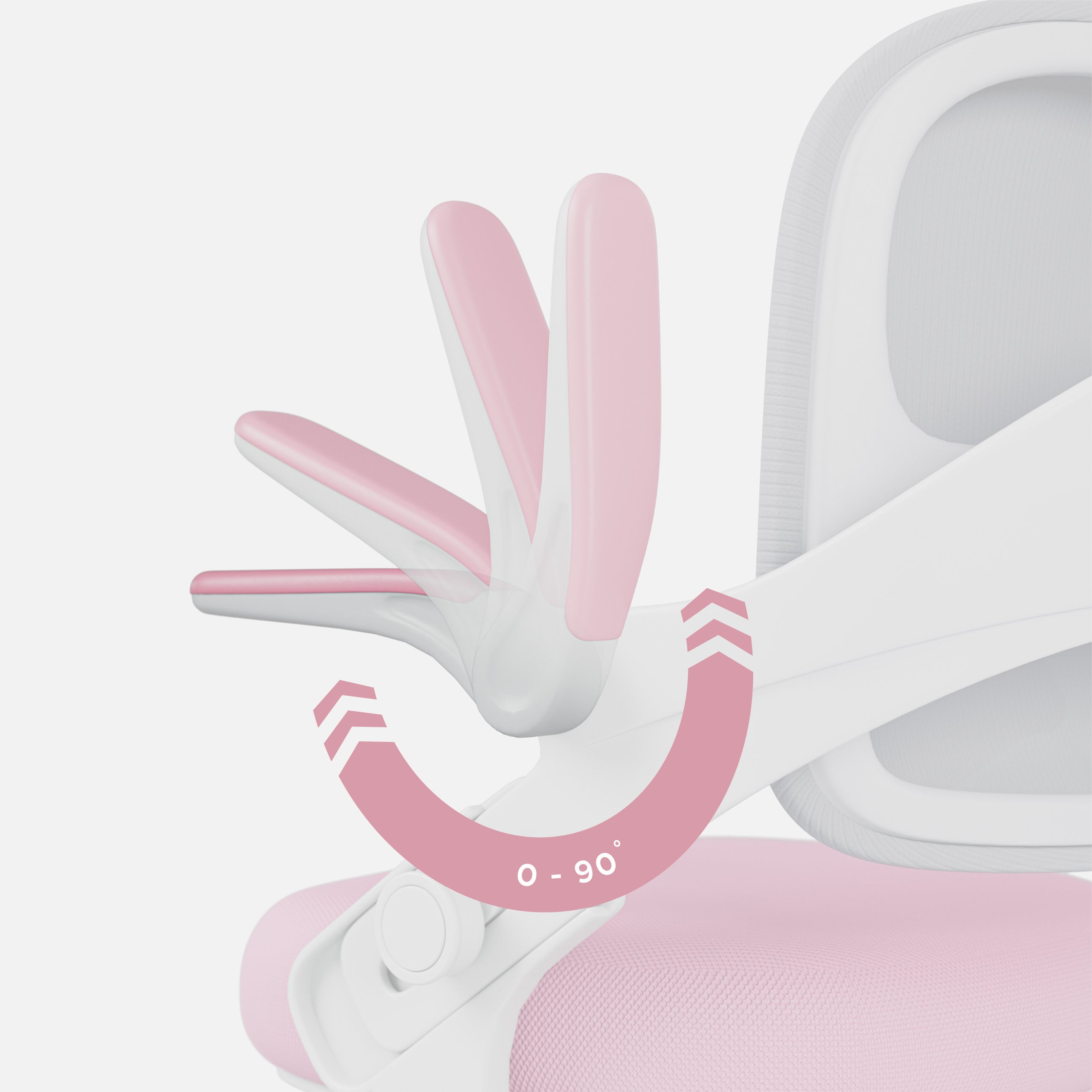 Fotel do biurka dla dziecka Mark Adler Junior 4.3 Pink-grey