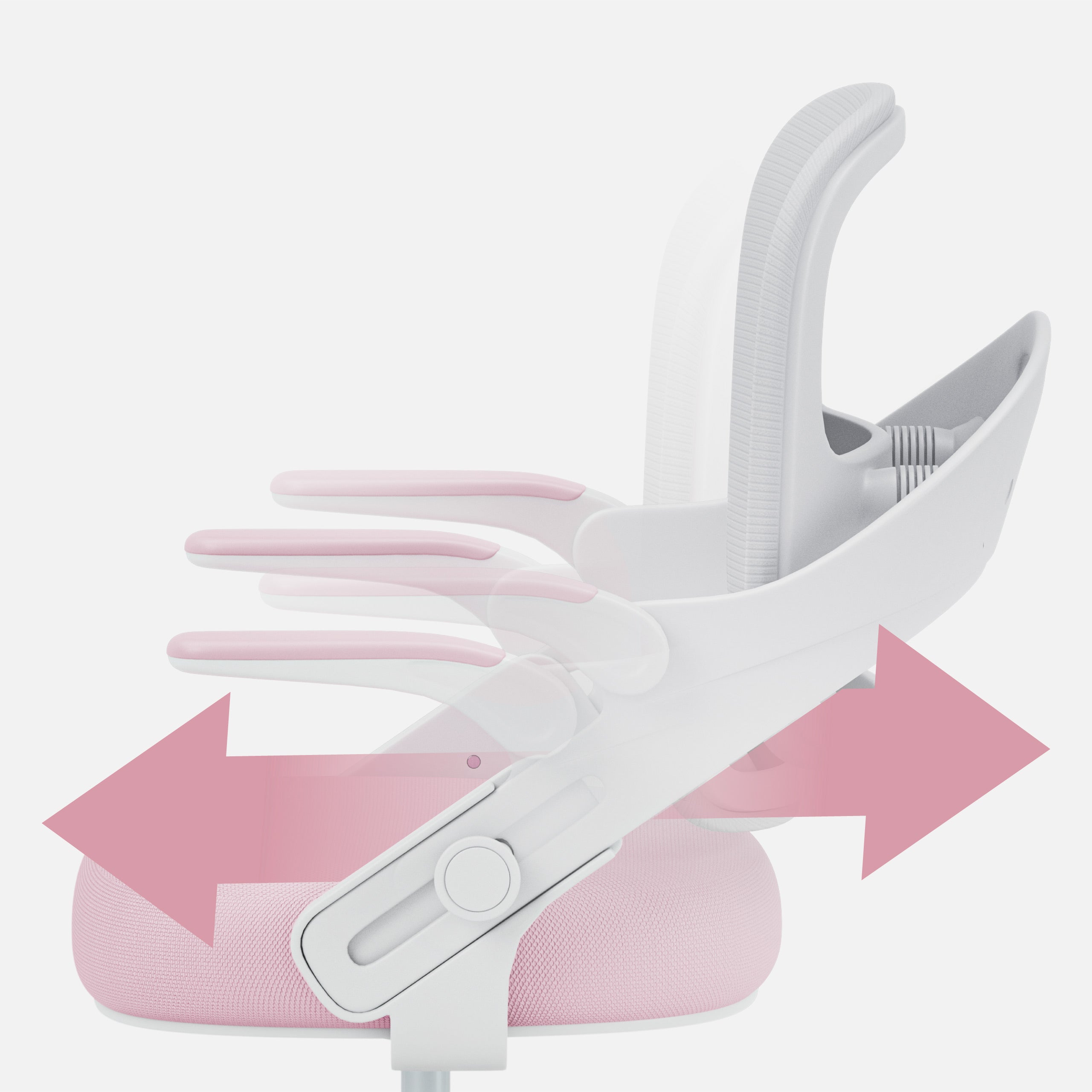 Fotel do biurka dla dziecka Mark Adler Junior 4.3 Pink-grey