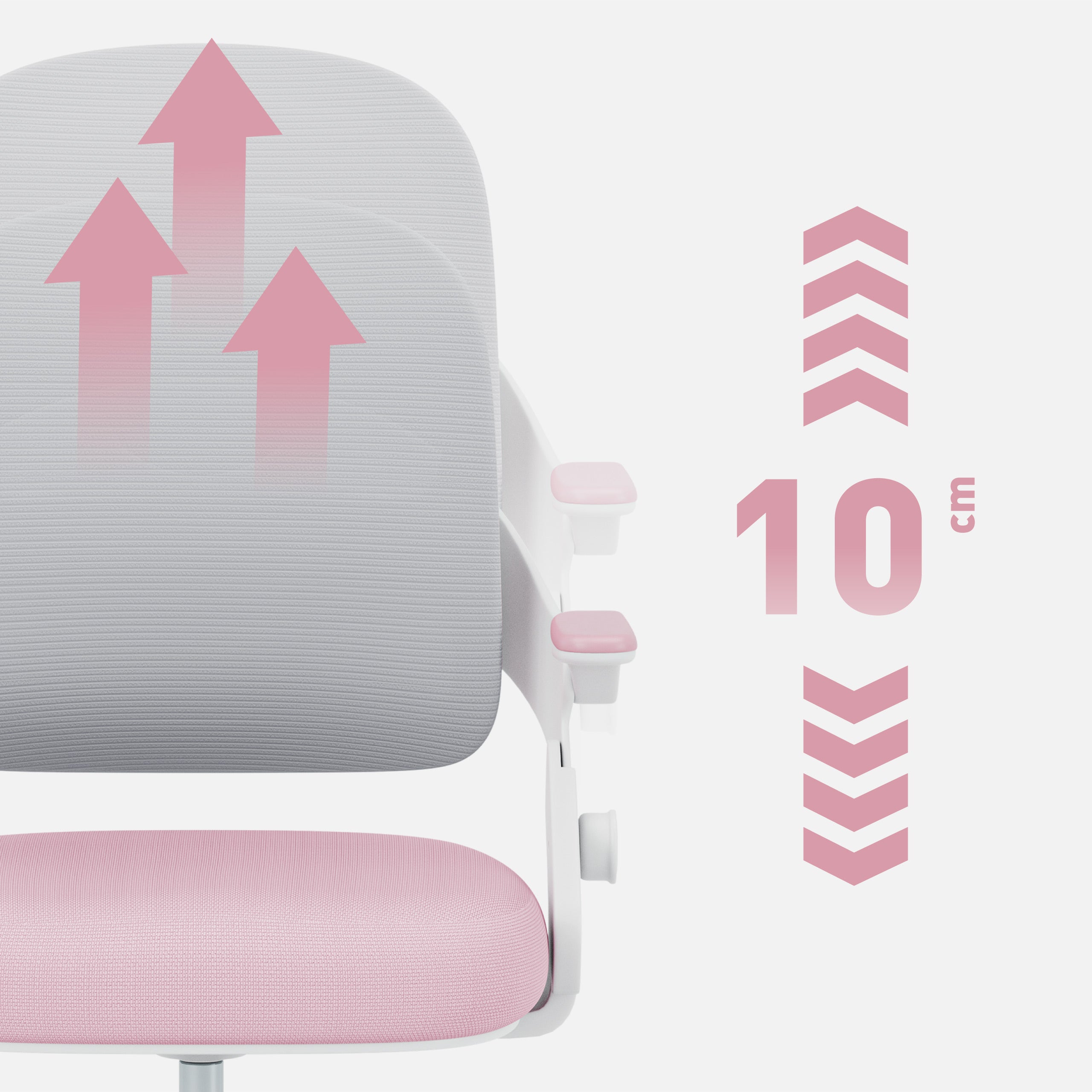 Fotel do biurka dla dziecka Mark Adler Junior 4.3 Pink-grey