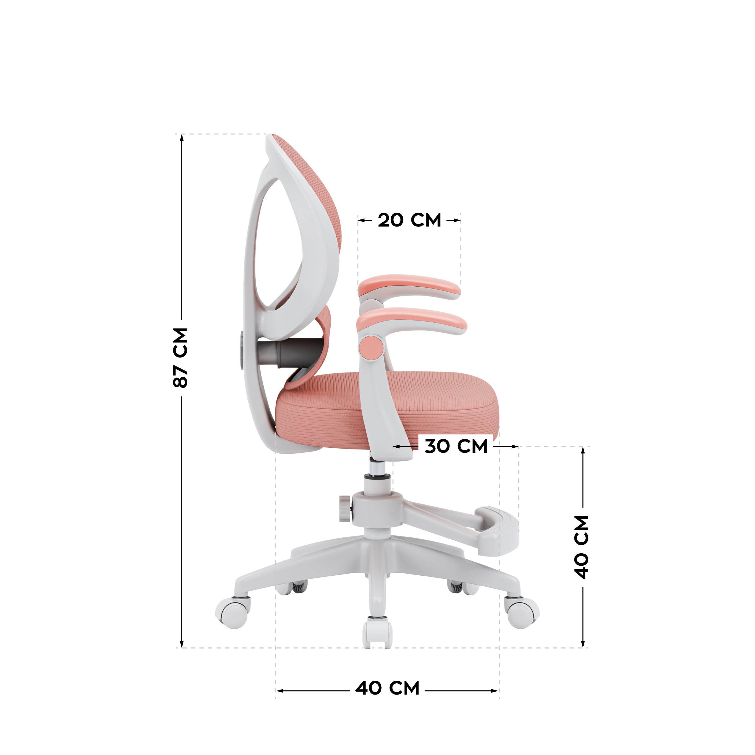 OUTLET Fotel regulowany dla dziecka Mark Adler Junior 4.5 Pink
