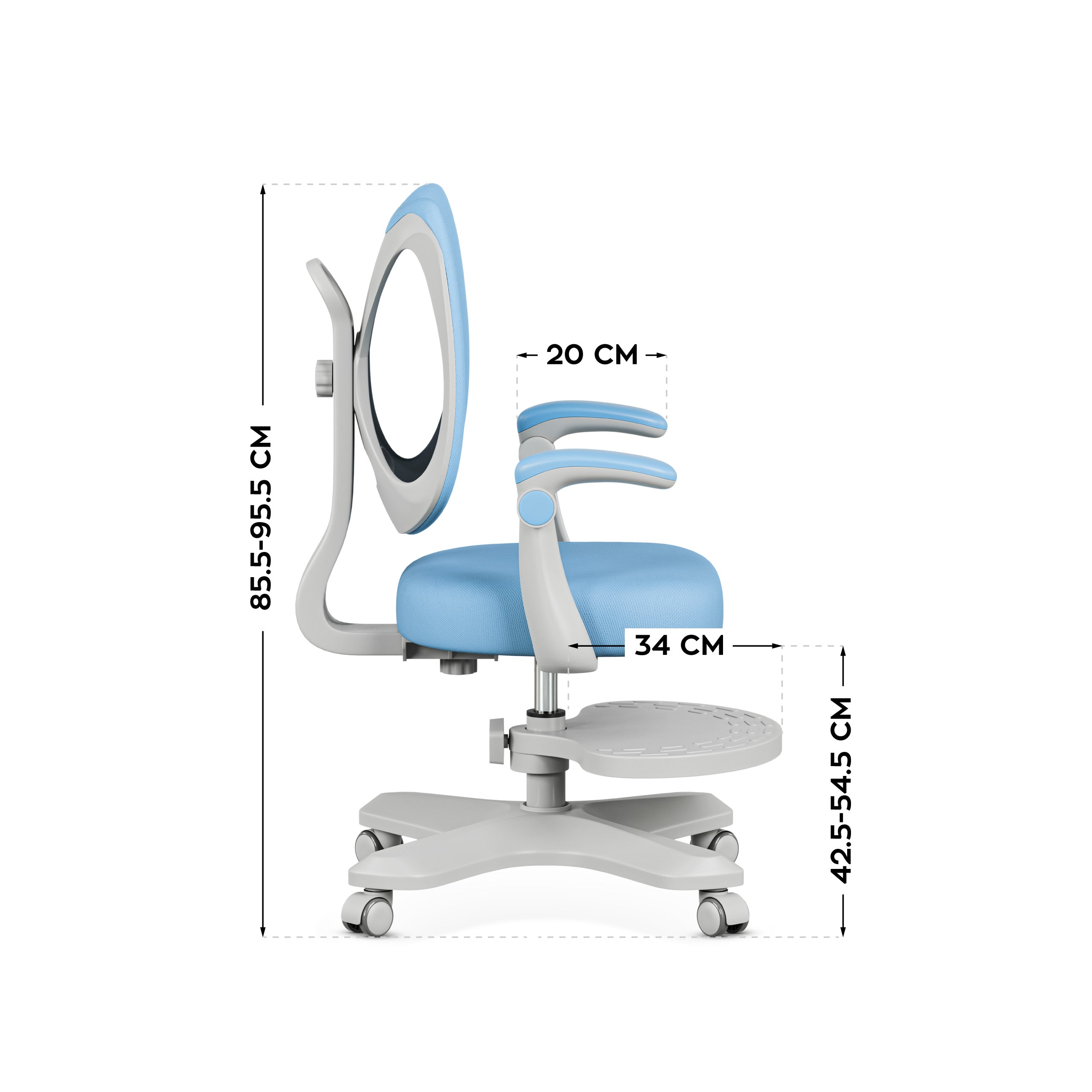 Ergonomiczny fotel dla dzieci Mark Adler Junior 4.6 Blue