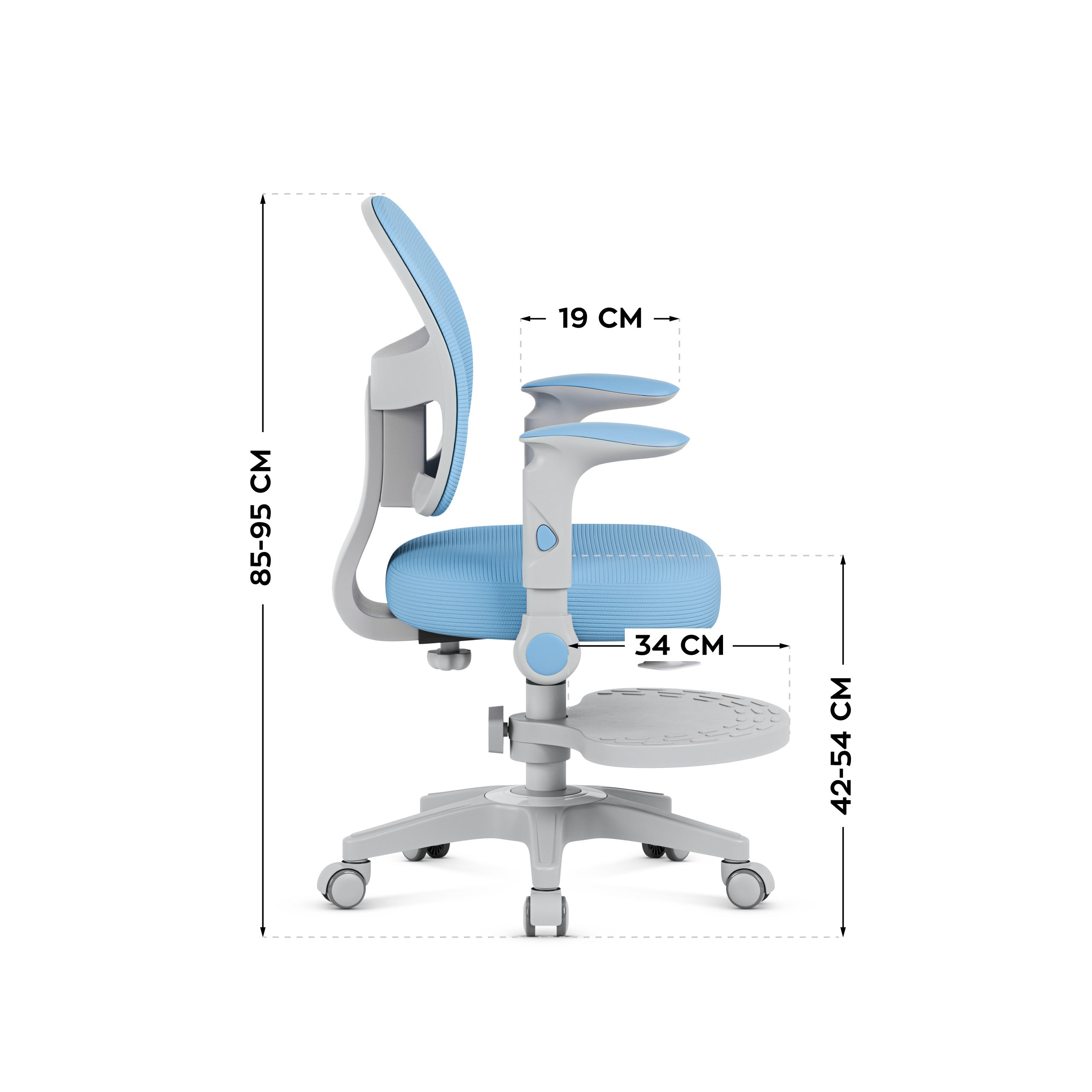 Fotel regulowany dla dziecka Mark Adler Junior 5.0 Blue