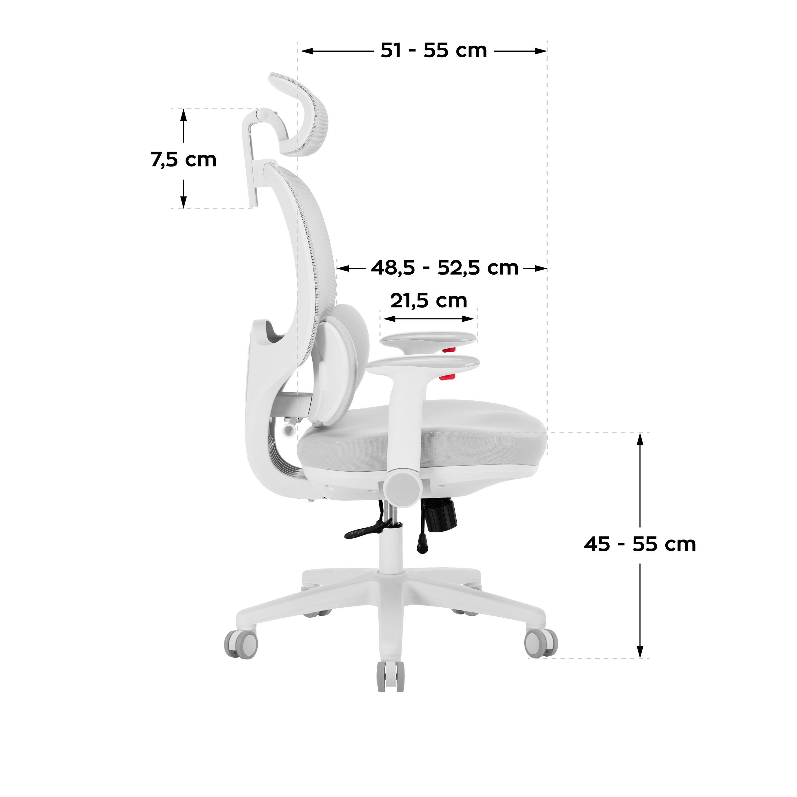 Ergonomiczny fotel dla dzieci Mark Adler Junior 6.3 Grey