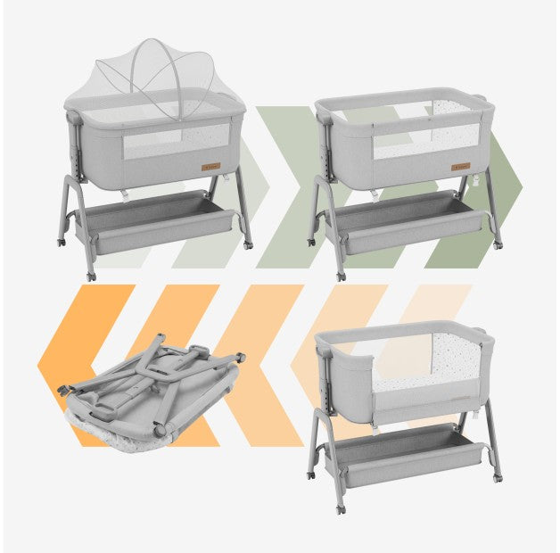 Łóżeczko dostawne 3w1 Tulano Dream 50 Light-Grey