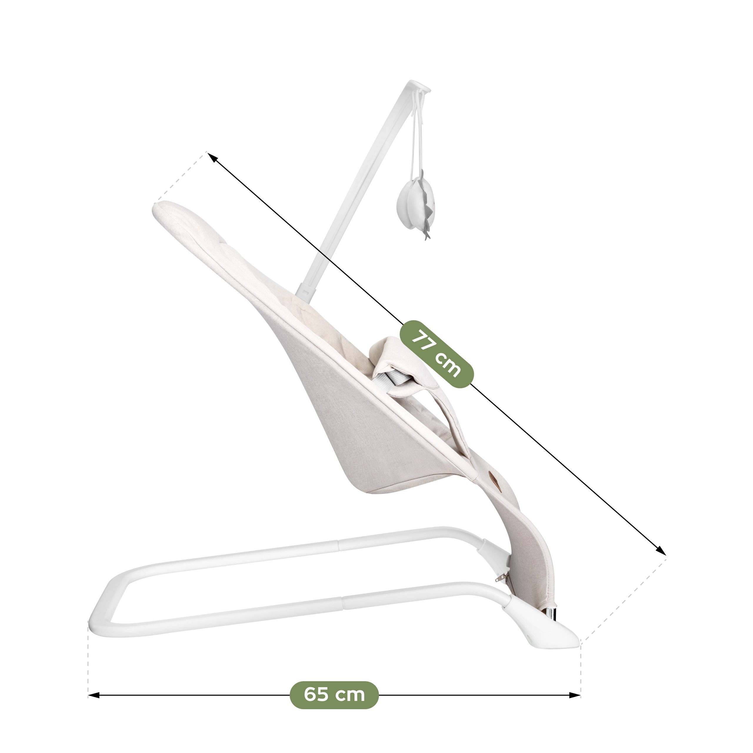 Leżaczek bujaczek dla dziecka Moon 10 Beige