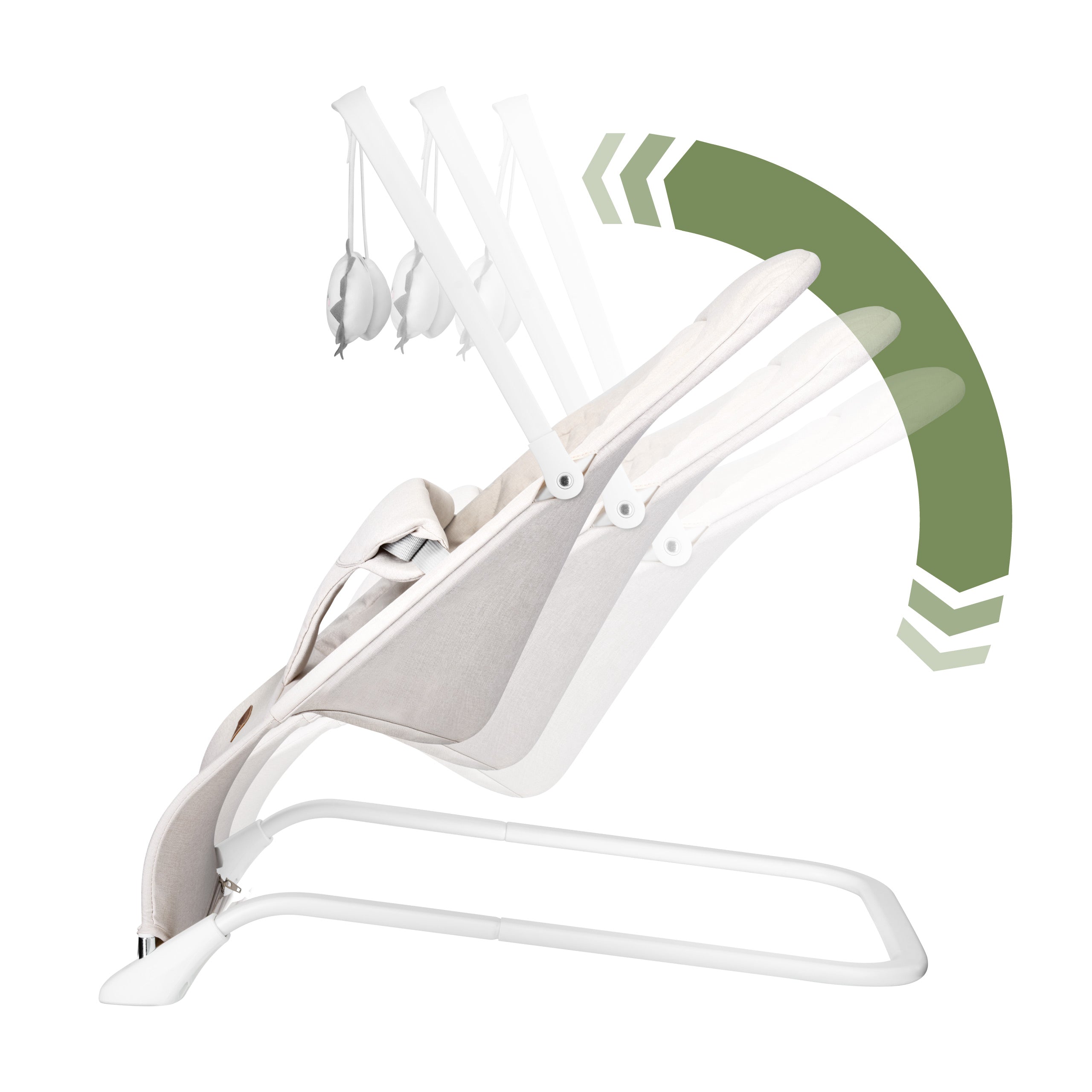 Leżaczek bujaczek dla dziecka Moon 10 Beige