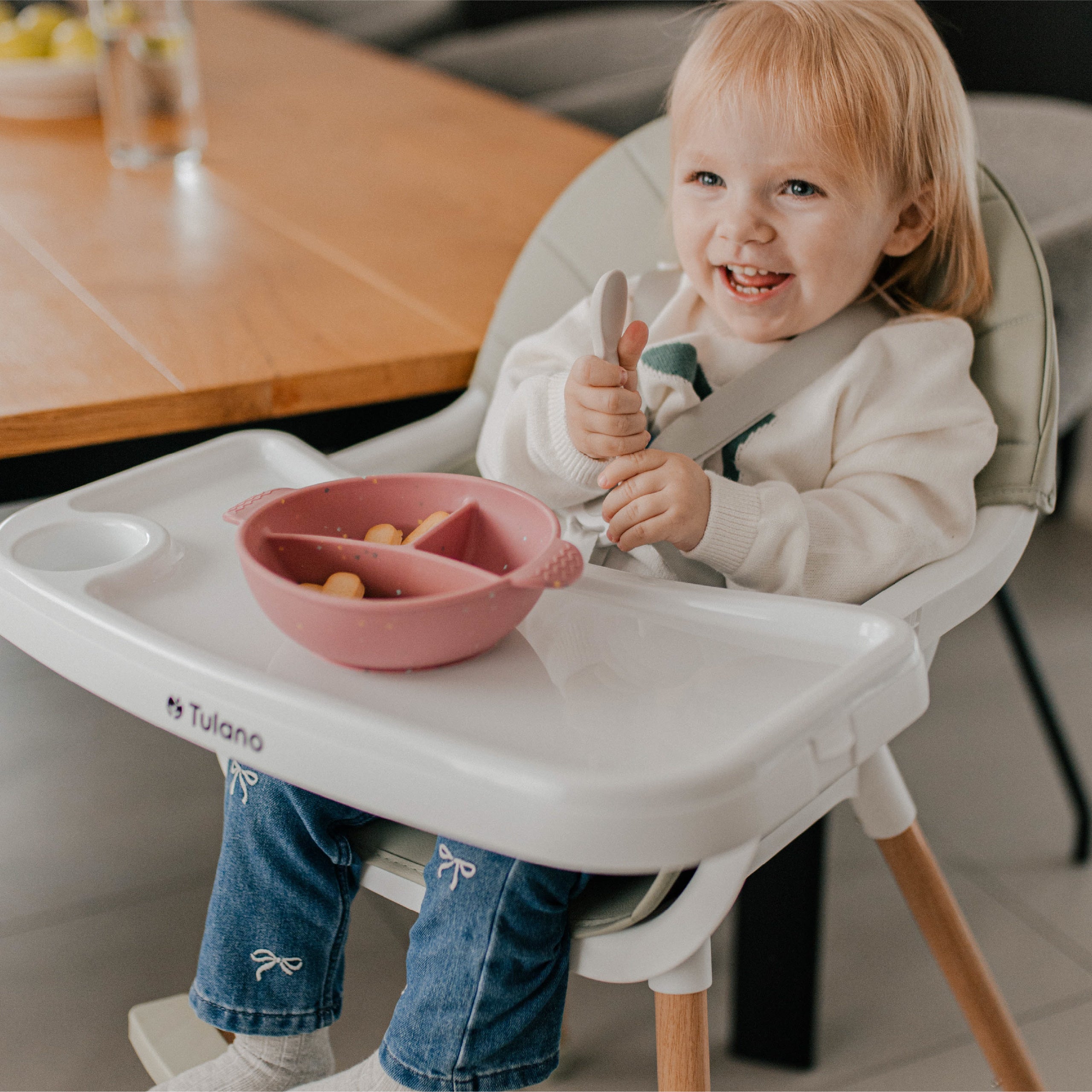 Krzesełko do karmienia Tulano Morsel Grey