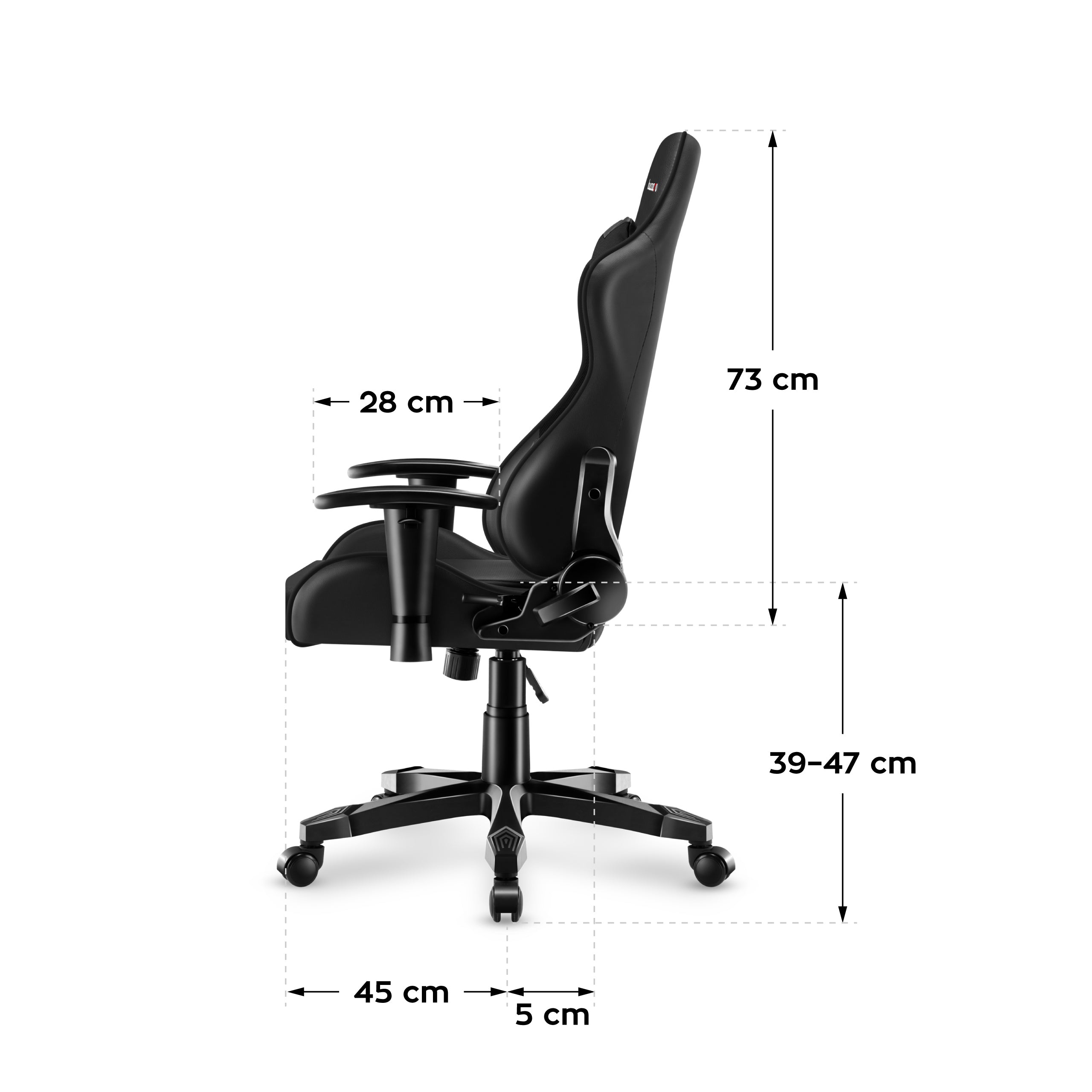 OUTLET Fotel Gamingowy dla dziecka HUZARO RANGER 6.0 Black