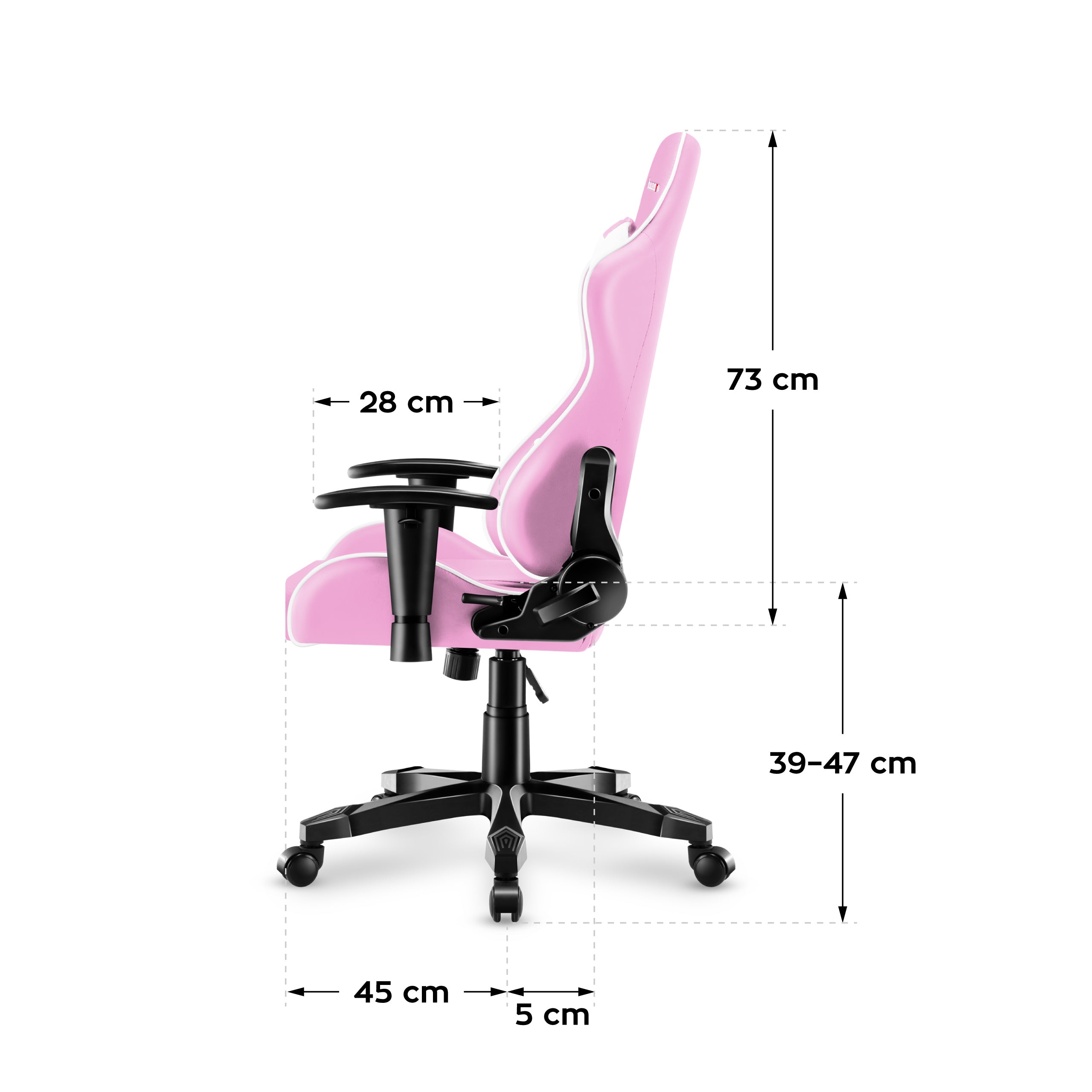 Fotel Gamingowy dla dziecka HUZARO RANGER 6.0 Pink