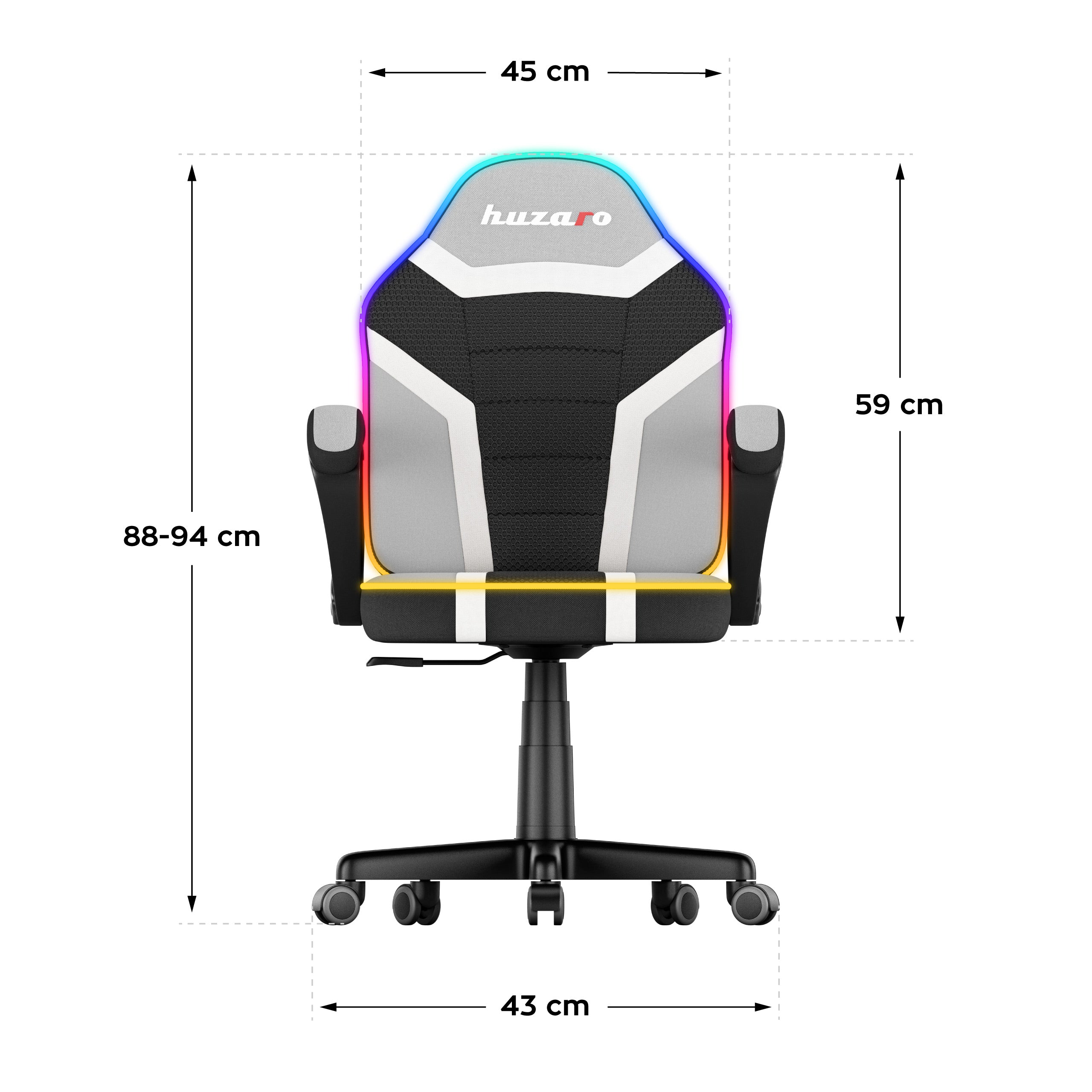 OUTLET Fotel gamingowy dla dziecka Huzaro Ranger 1.0 RGB