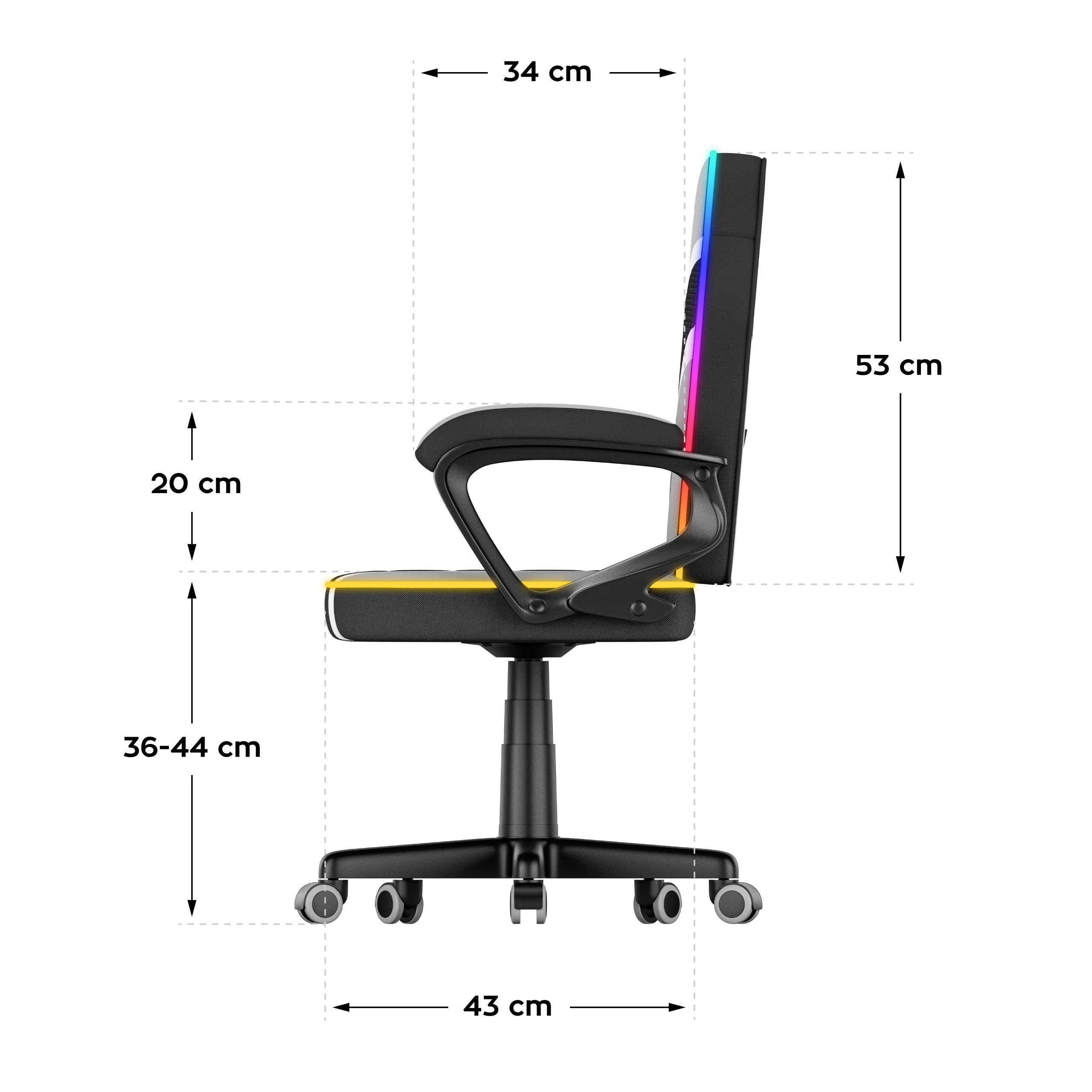 OUTLET Fotel gamingowy dla dziecka Huzaro Ranger 1.0 RGB