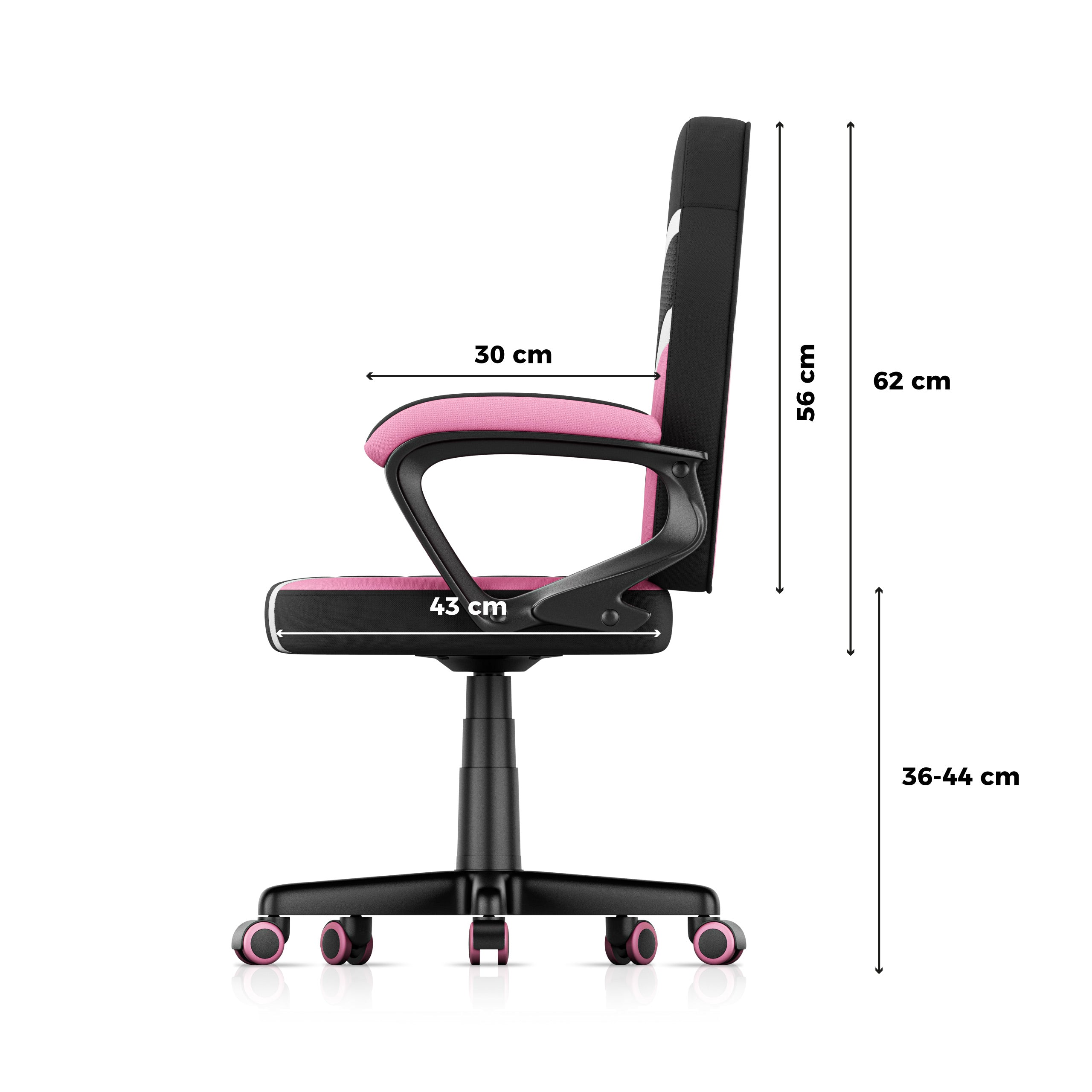 OUTLET Fotel Gamingowy dla dziecka HUZARO RANGER 1.0 Pink Mesh