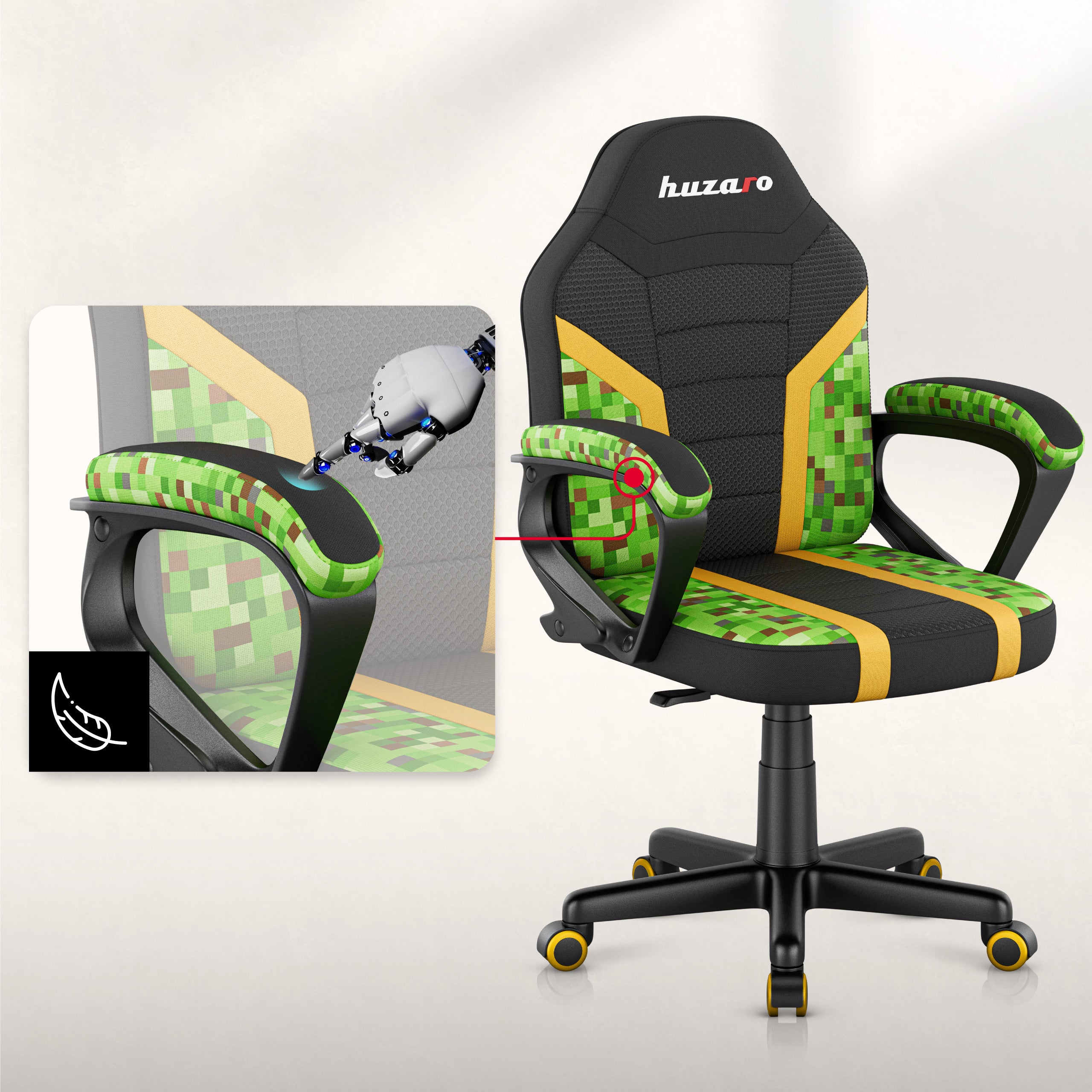 Miękkie, antypoślizgowe podłokietniki