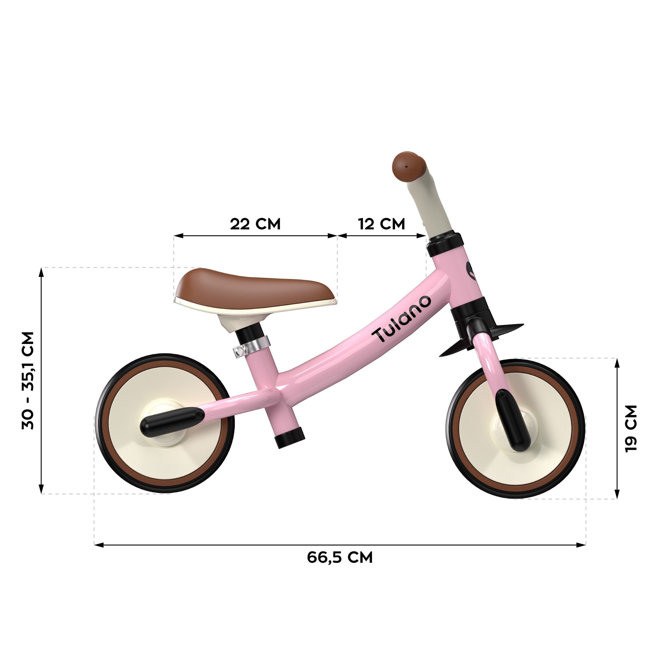 Rowerek biegowy Tulano Scout 15 Pink