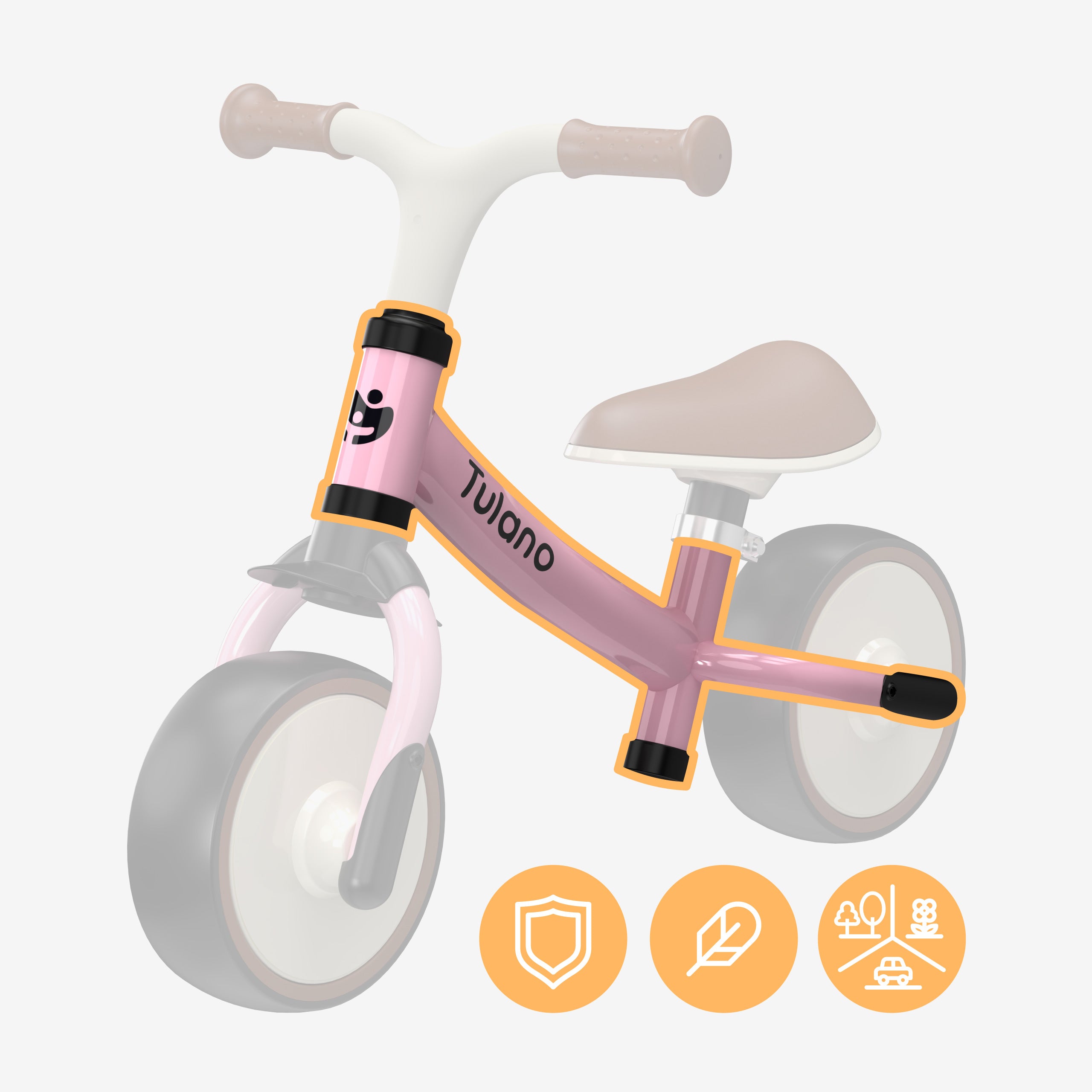 Rowerek biegowy Tulano Scout 15 Pink