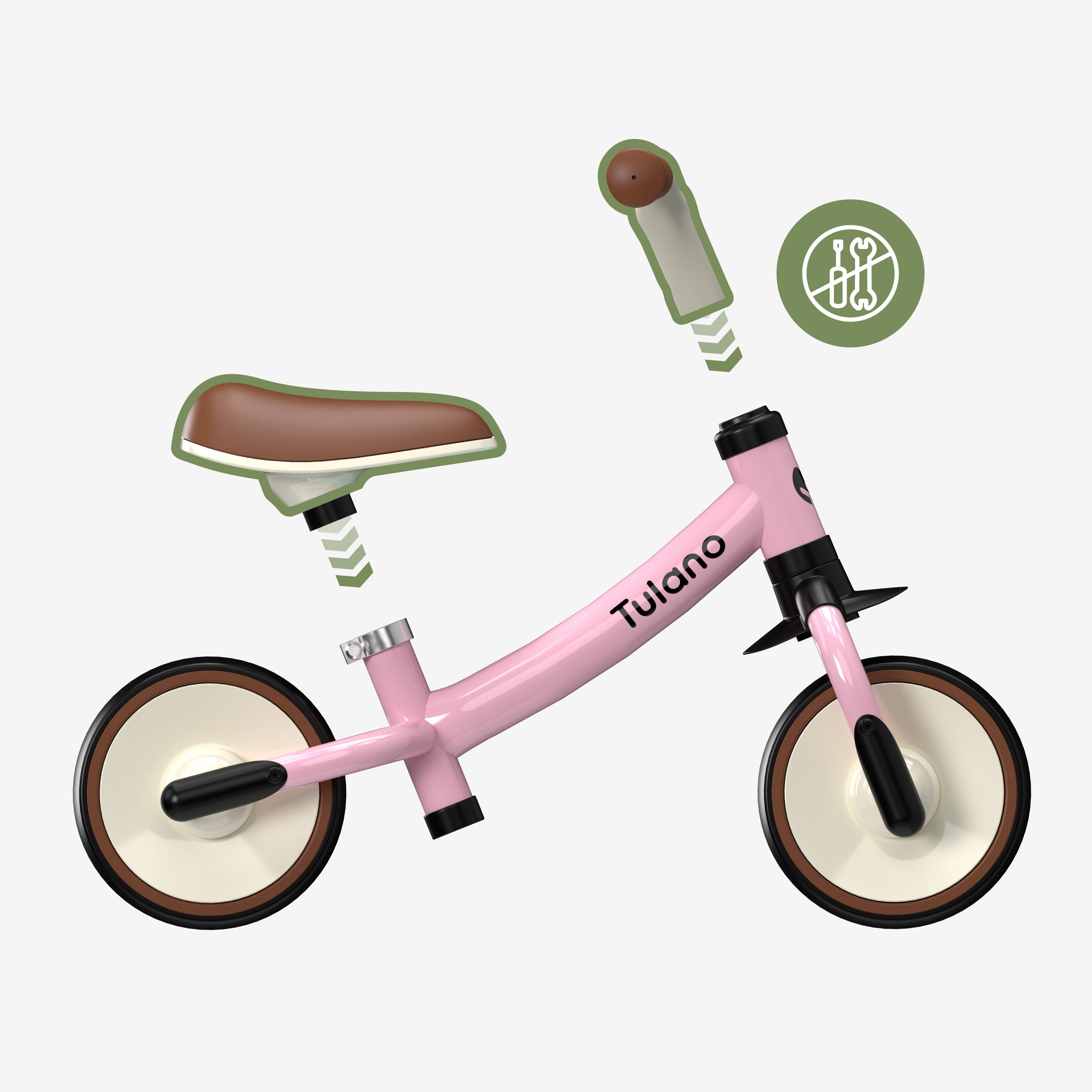 Rowerek biegowy Tulano Scout 15 Pink