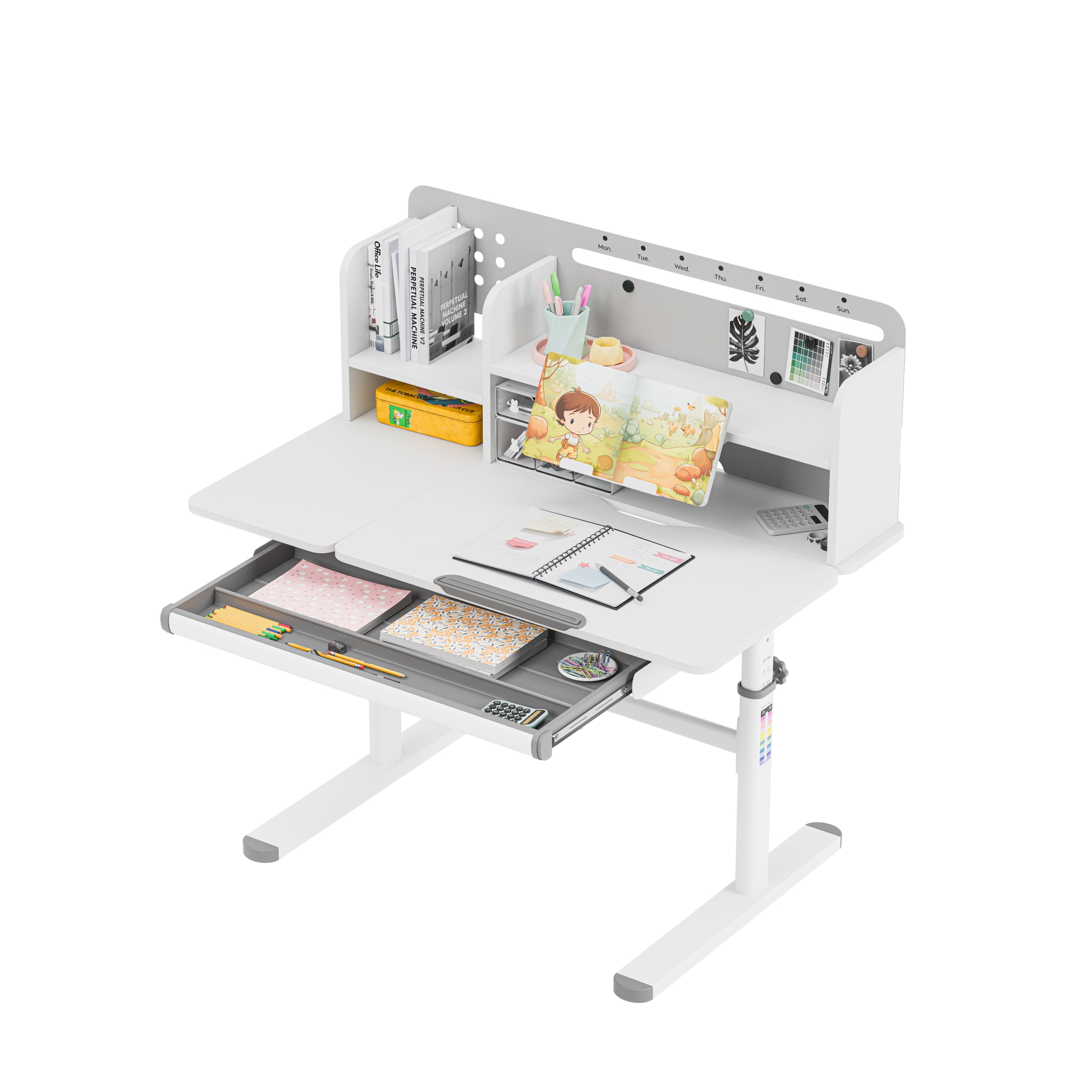 Biurko dla dzieci Mark Adler Study 5.7 Grey 100 cm