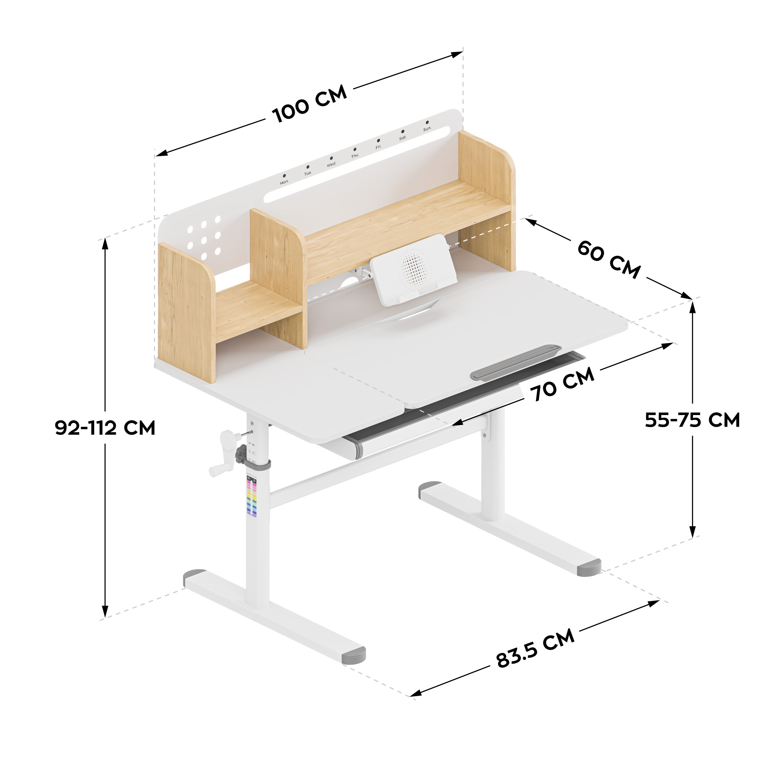 Biurko dla dzieci Mark Adler Study 5.7 Wood 100 cm