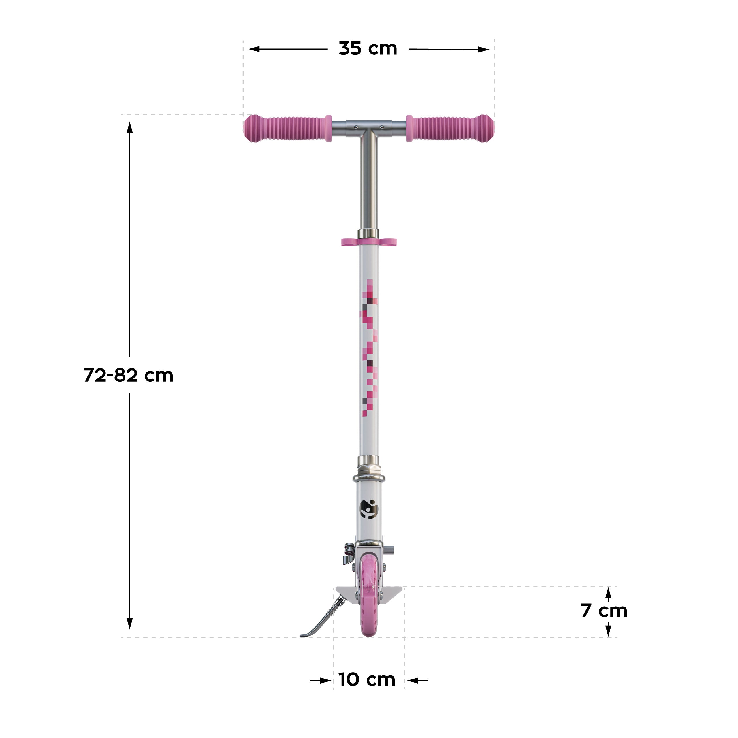 OUTLET Hulajnoga dla dzieci Tulano Zigzag 35 Pink