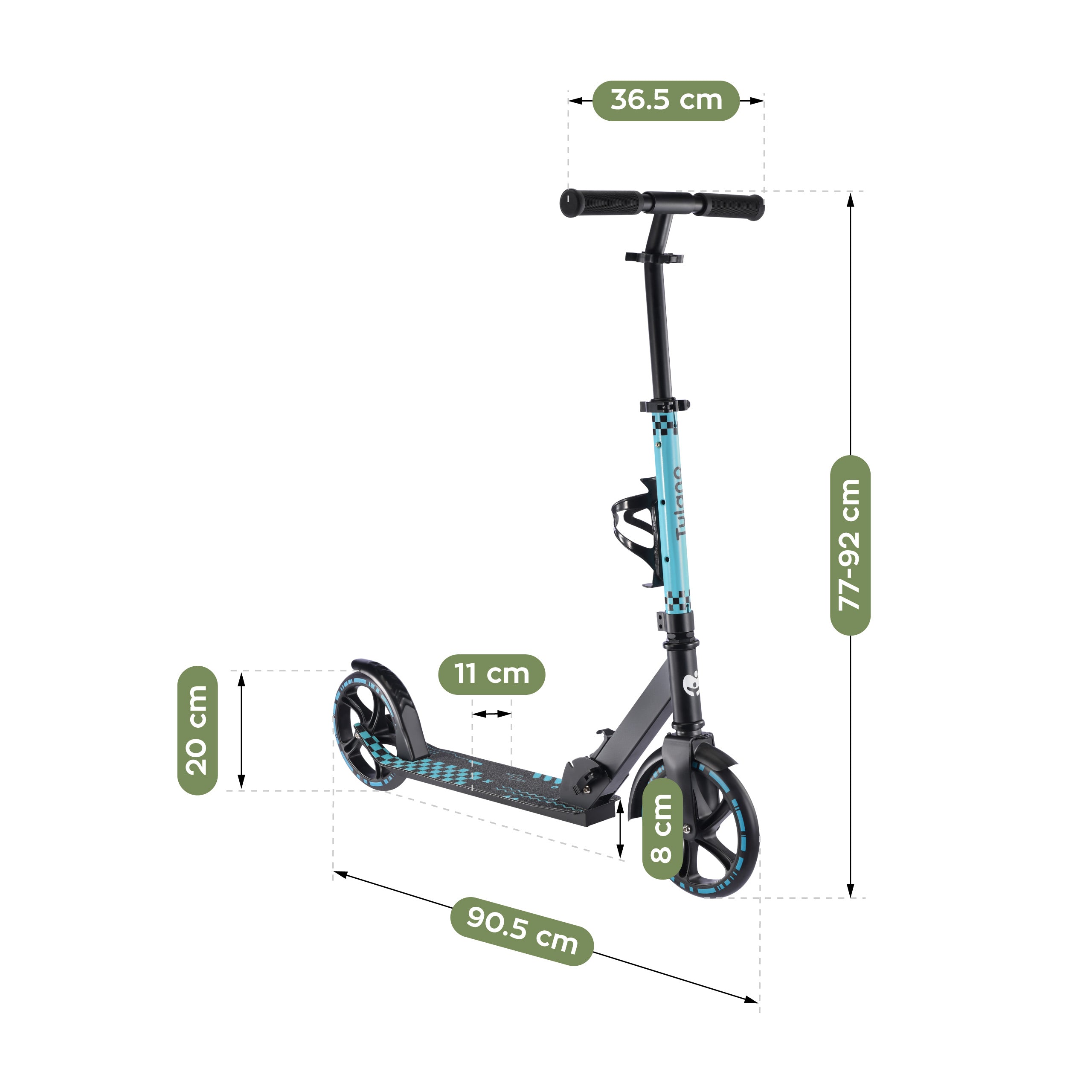 Hulajnoga dla dzieci Tulano Zigzag 45 Blue