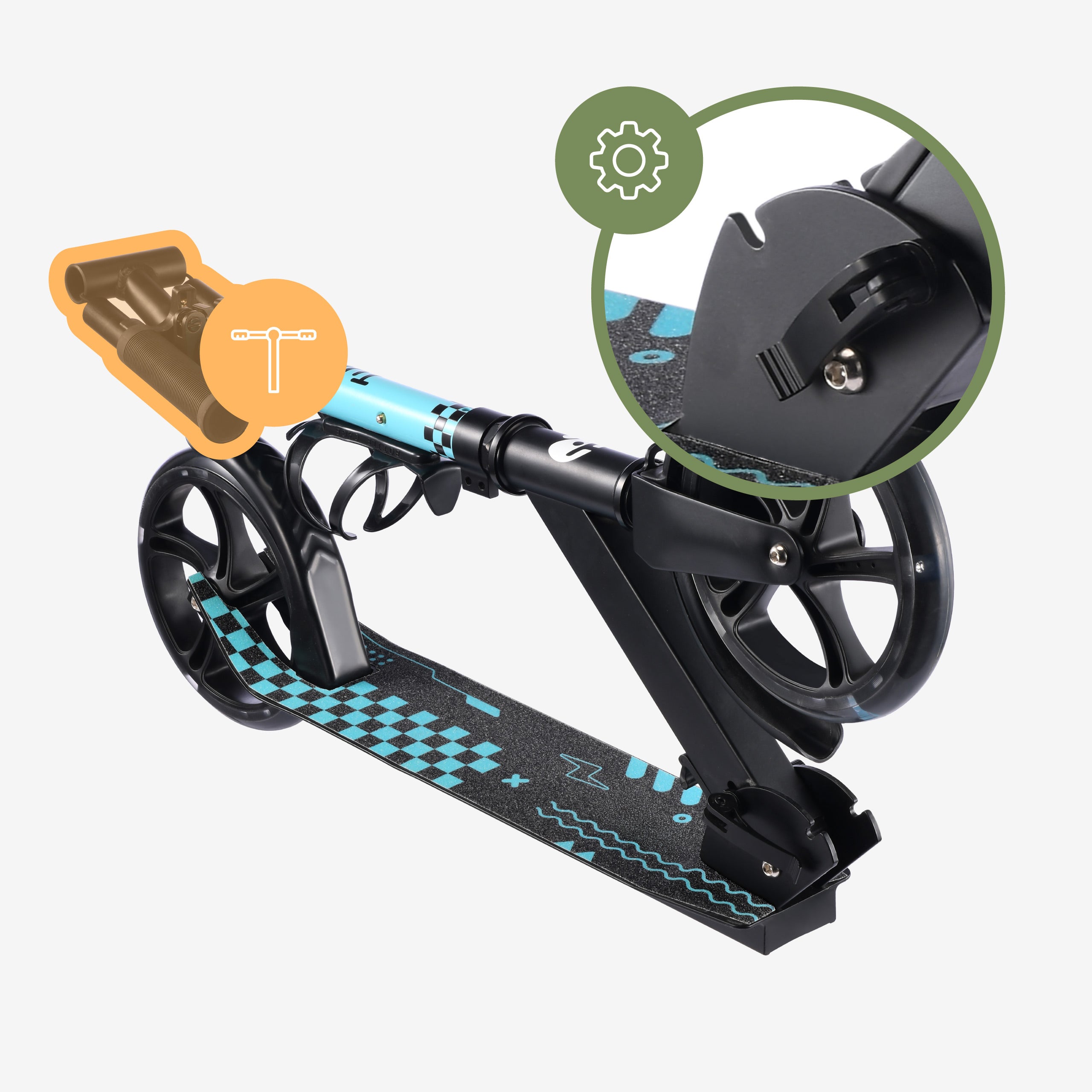 Hulajnoga dla dzieci Tulano Zigzag 45 Blue