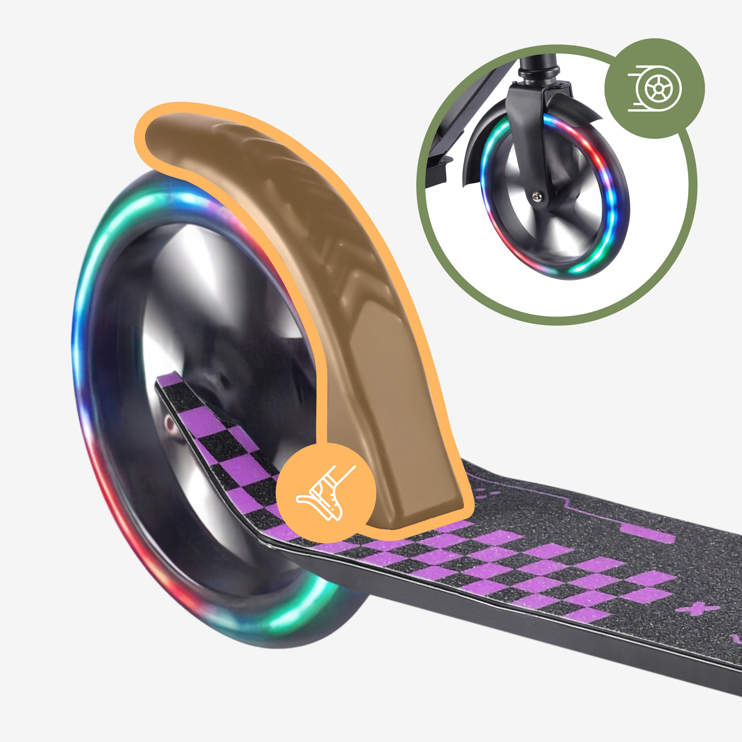 Hulajnoga dla dzieci Tulano Zigzag 45 Purple