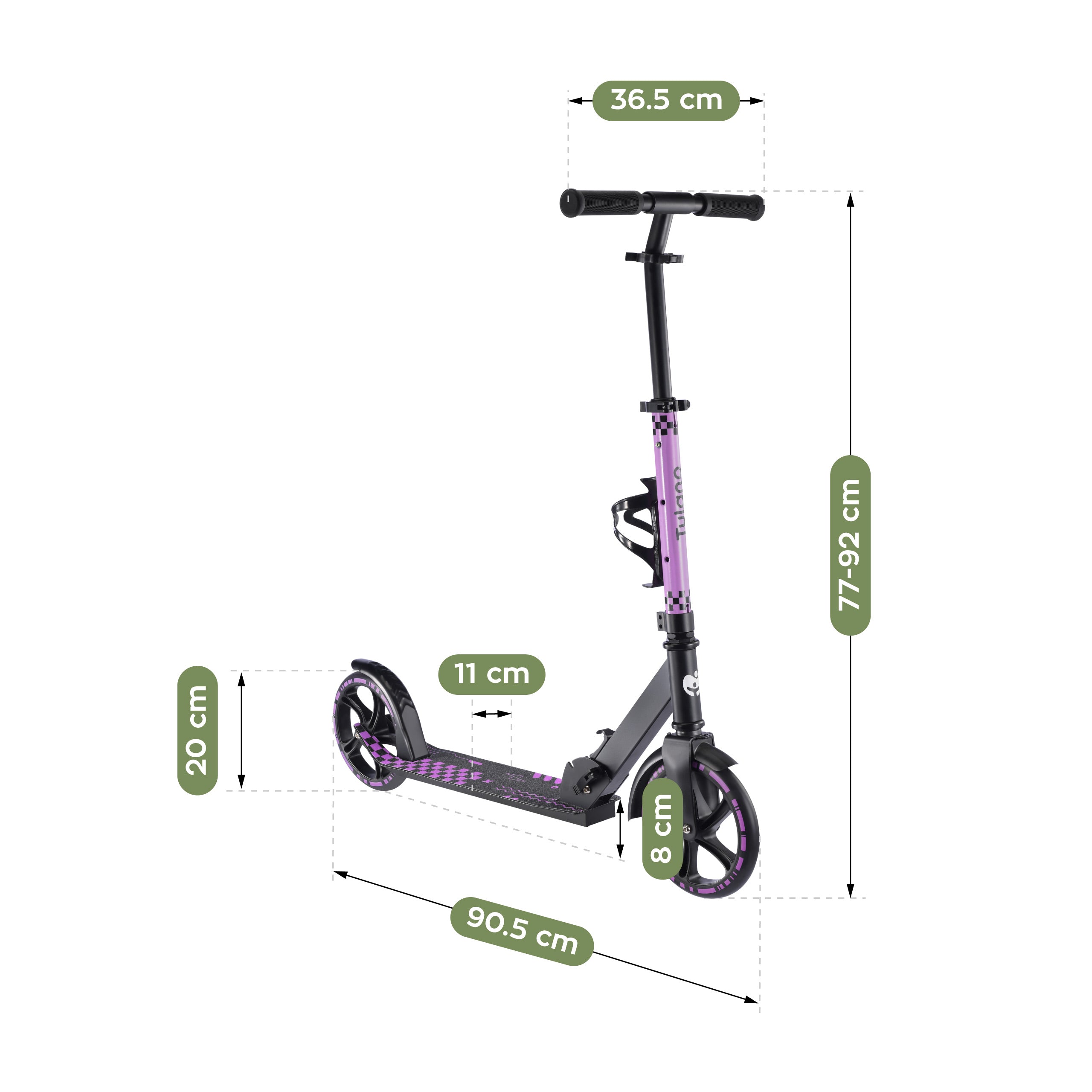 Hulajnoga dla dzieci Tulano Zigzag 45 Purple