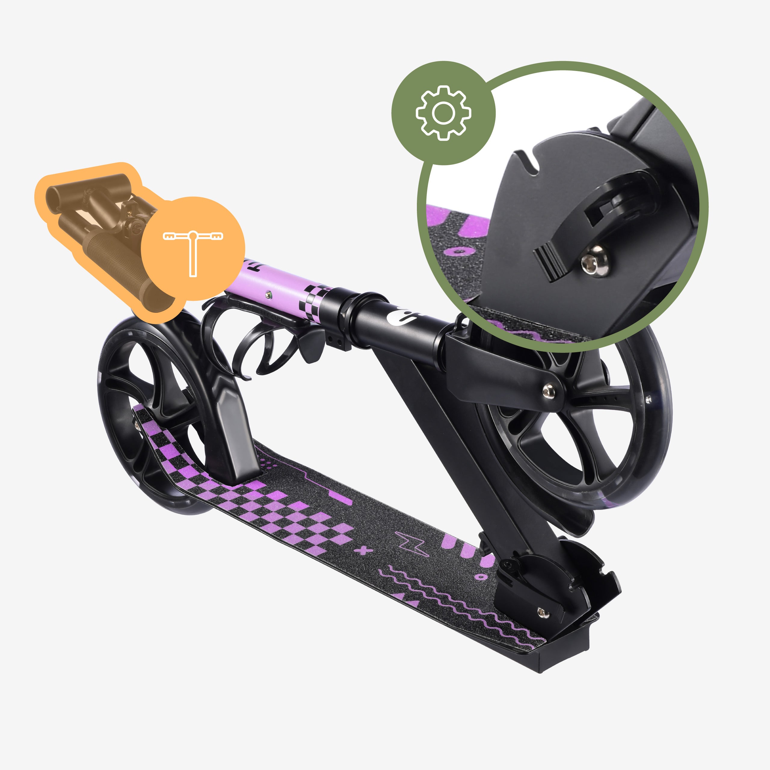 Hulajnoga dla dzieci Tulano Zigzag 45 Purple