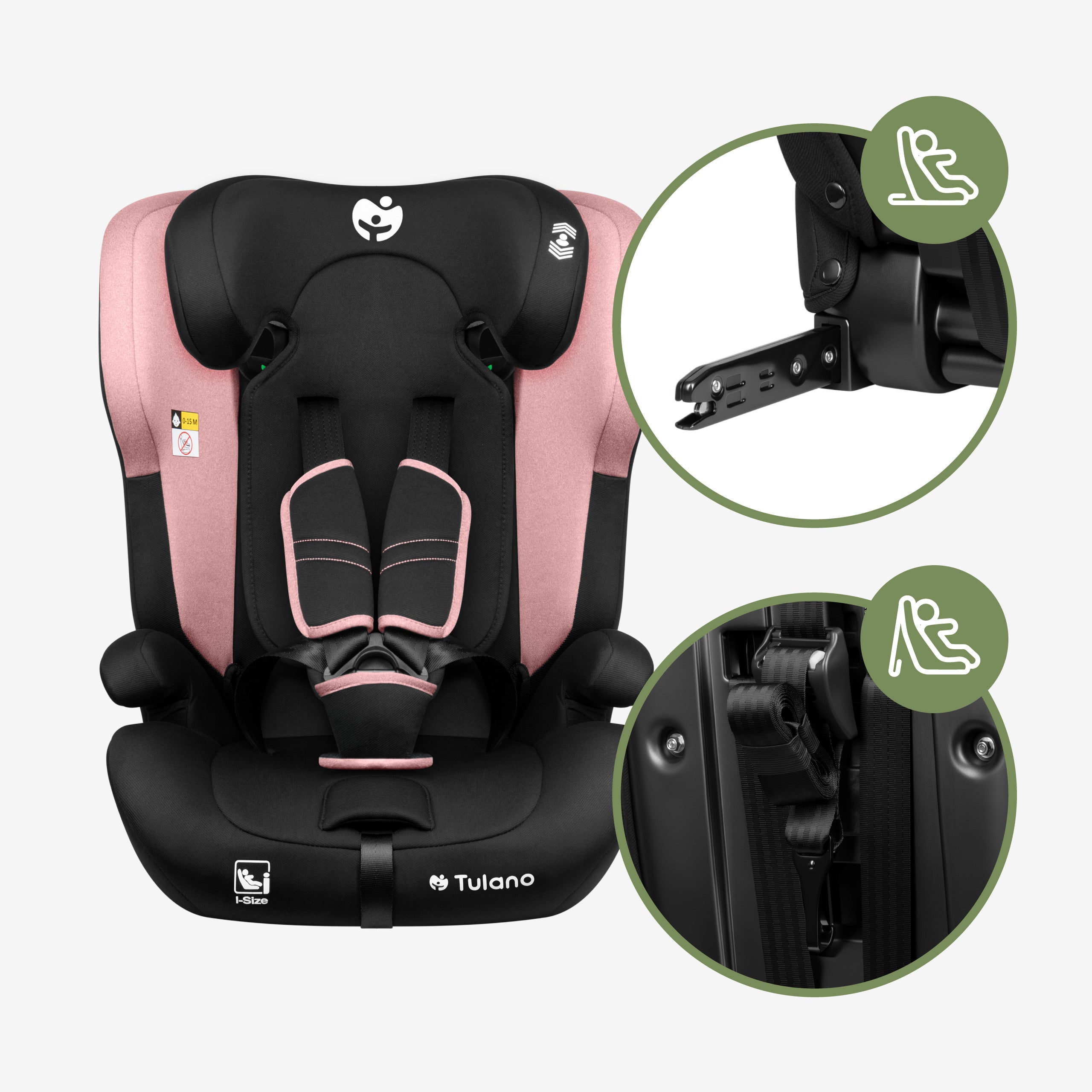 Fotelik samochodowy Tulano Zooma 45 Pink
