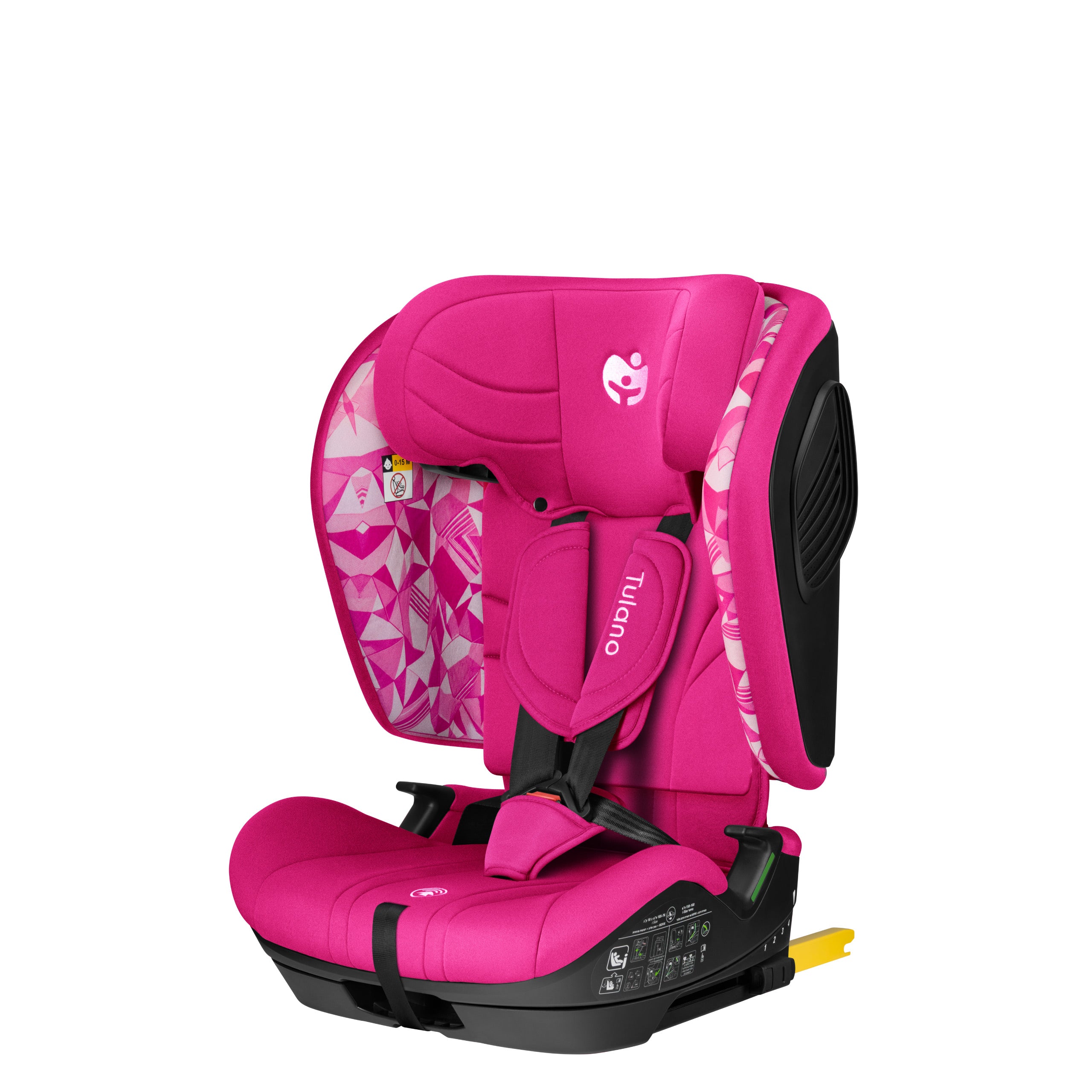Fotelik samochodowy Tulano 76-105 cm Zooma 55 Crazy Pink