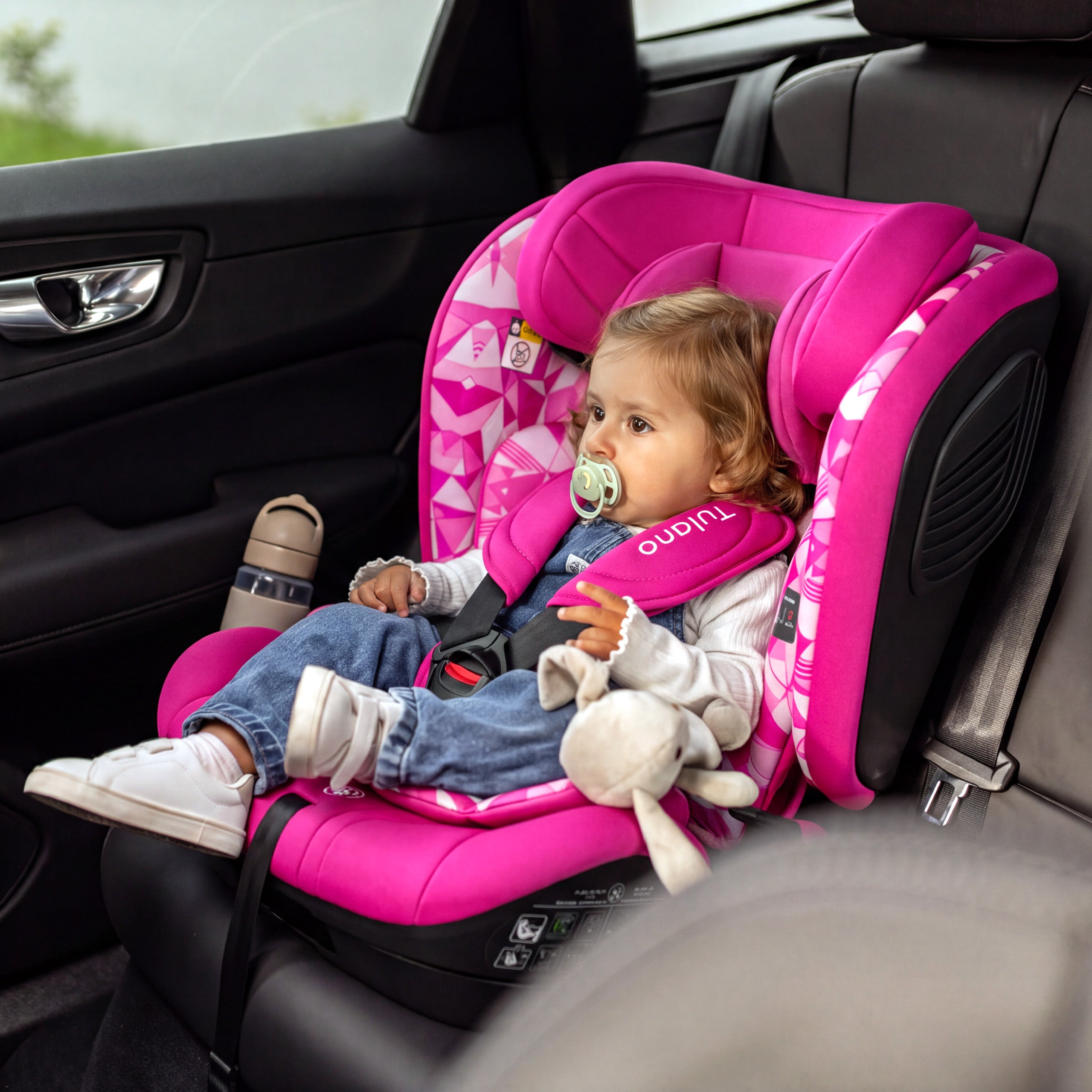 Fotelik samochodowy Tulano 76-105 cm Zooma 55 Crazy Pink
