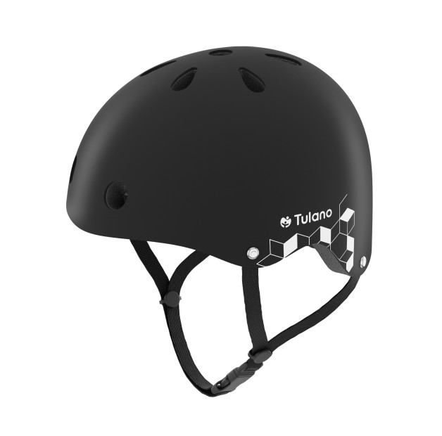 czarny kask dziecięcy Tulano Turtle 35