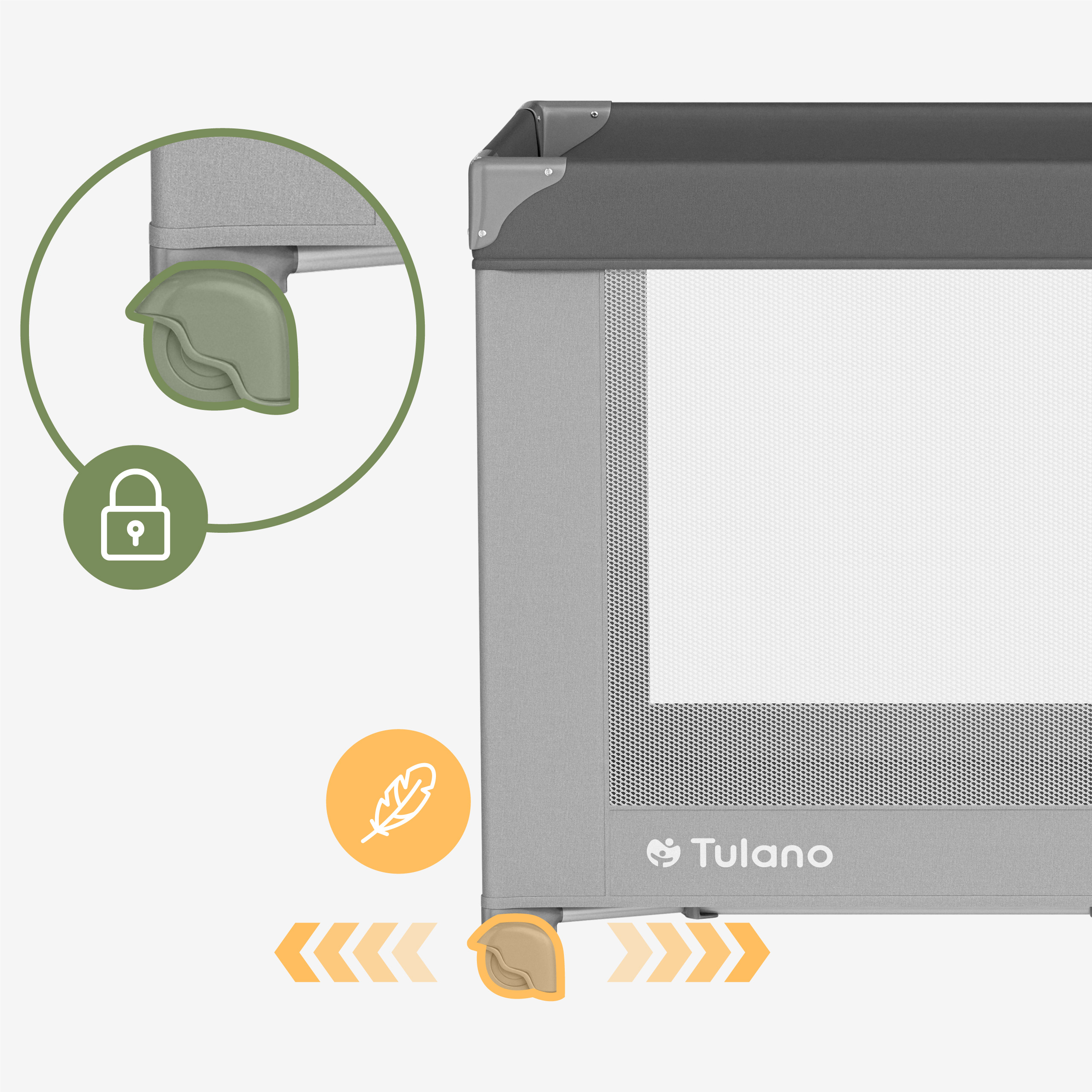 Łóżeczko z wejściem na zamek