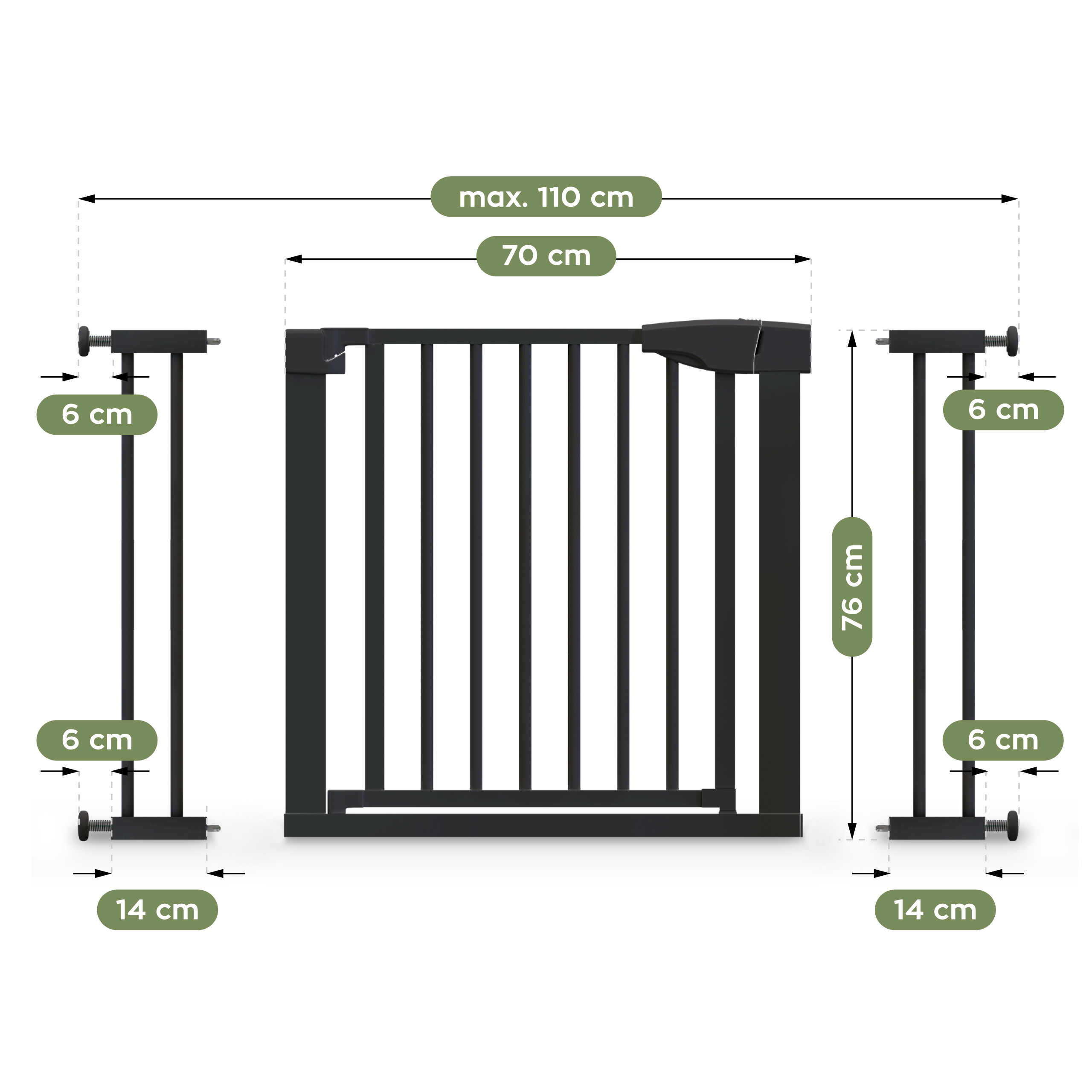 Wymiary bramki rozporowej Mark Adler Guardian
