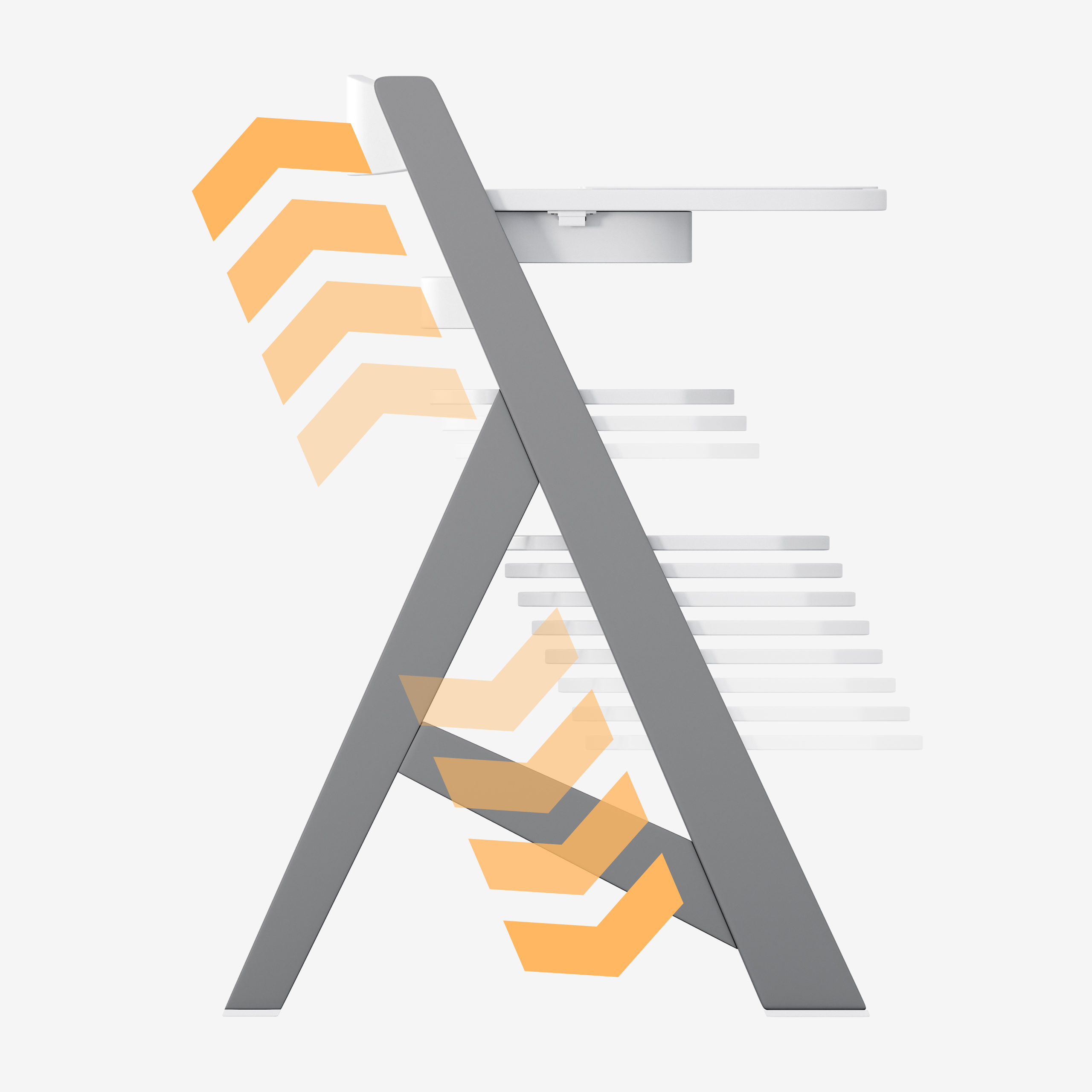 Tulano 12-poziomowa regulacja w krzesełku Morsel 40