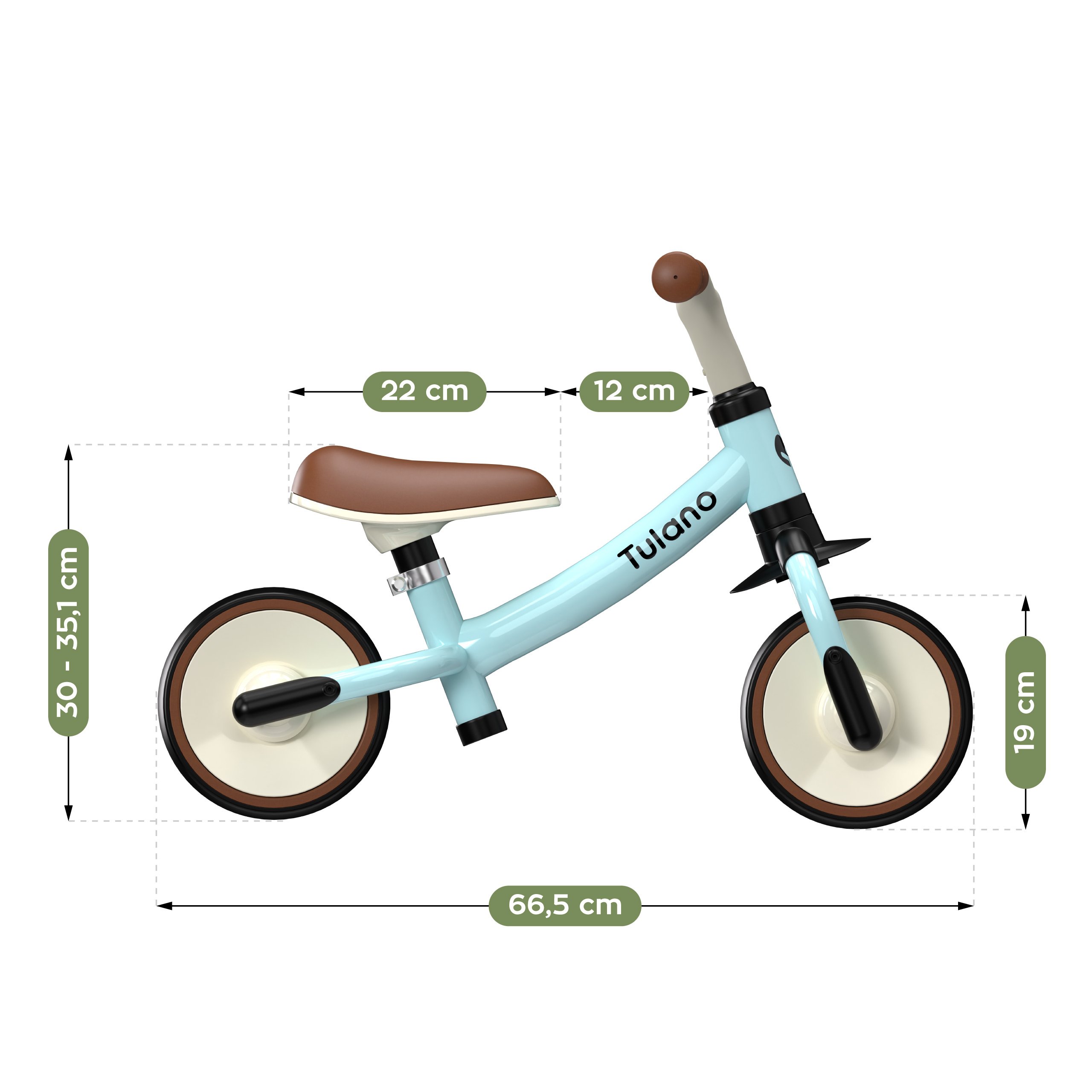 Wymiary rowerka Scout 15